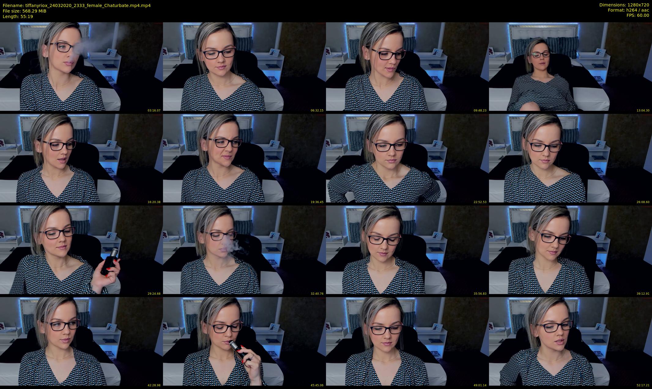 tiffanyriox — 56 minute Chaturbate female cam show recording, 720p, Mar 24, 2020