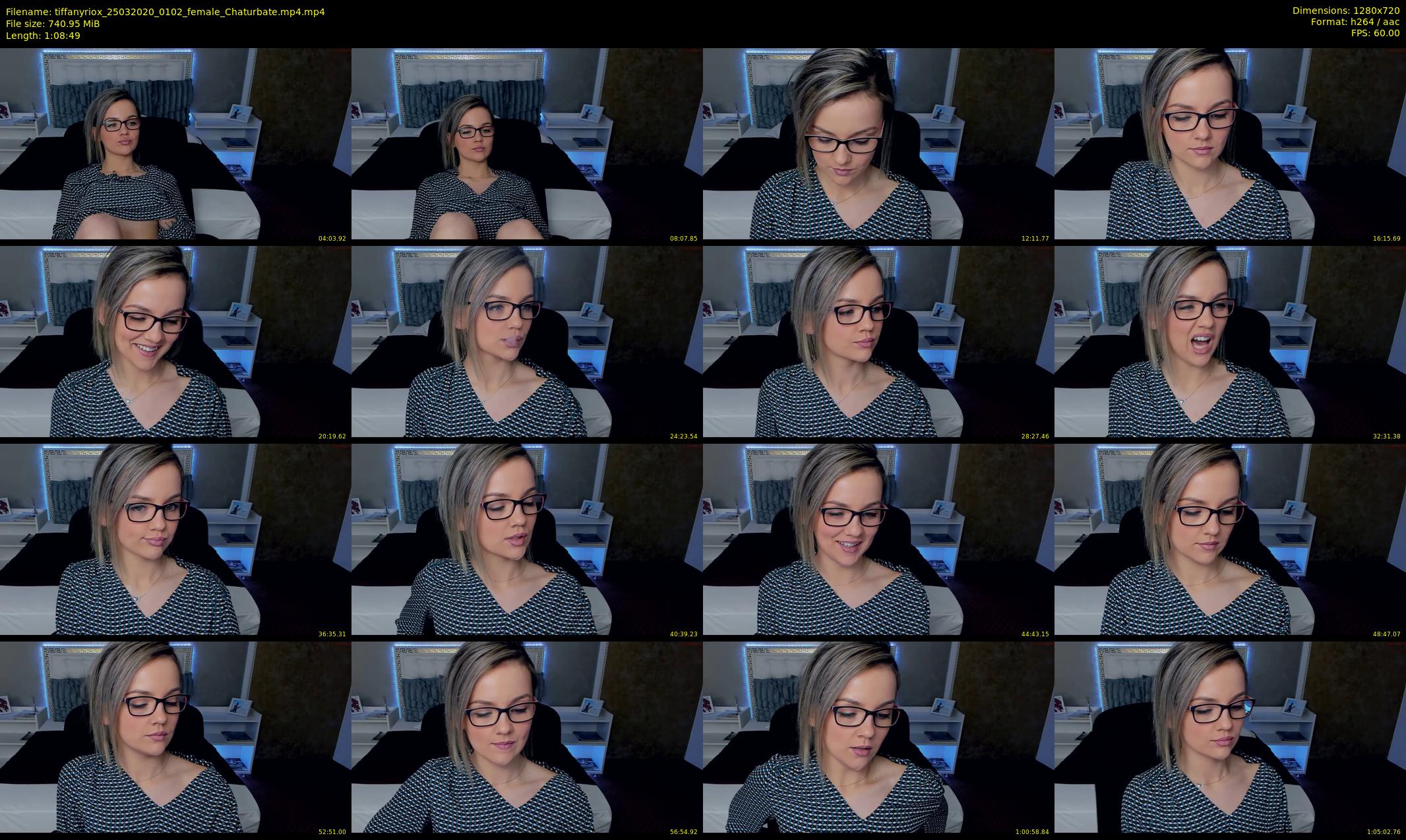tiffanyriox — 69 minute Chaturbate female cam show recording, 720p, Mar 25, 2020