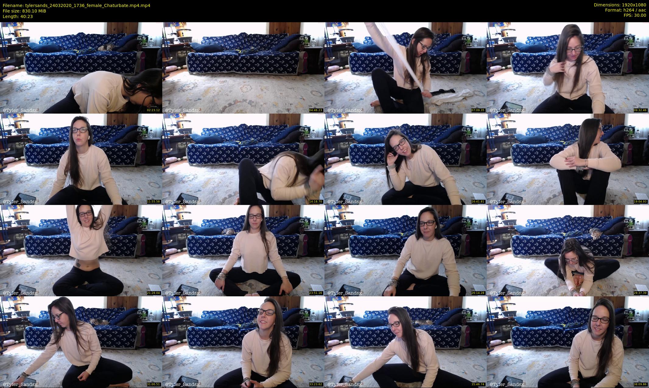 tylersands — 41 minute Chaturbate female cam show recording, 1080p, Mar 24, 2020