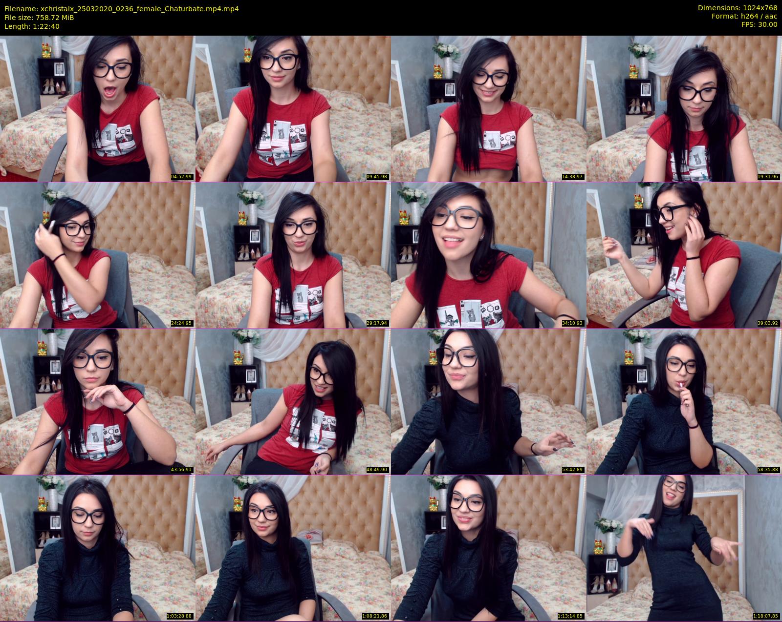 xchristalx — 83 minute Chaturbate female cam show recording, 720p, Mar 25, 2020