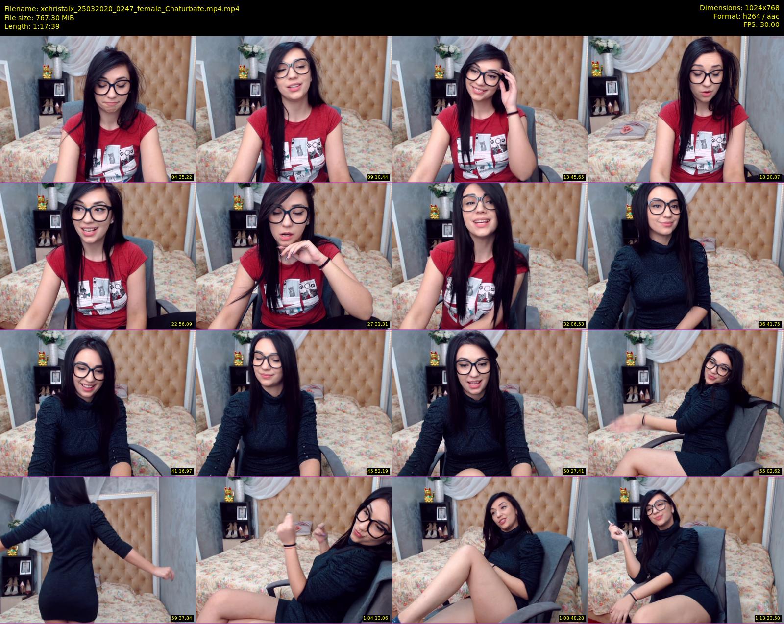 xchristalx — 78 minute Chaturbate female cam show recording, 720p, Mar 25, 2020