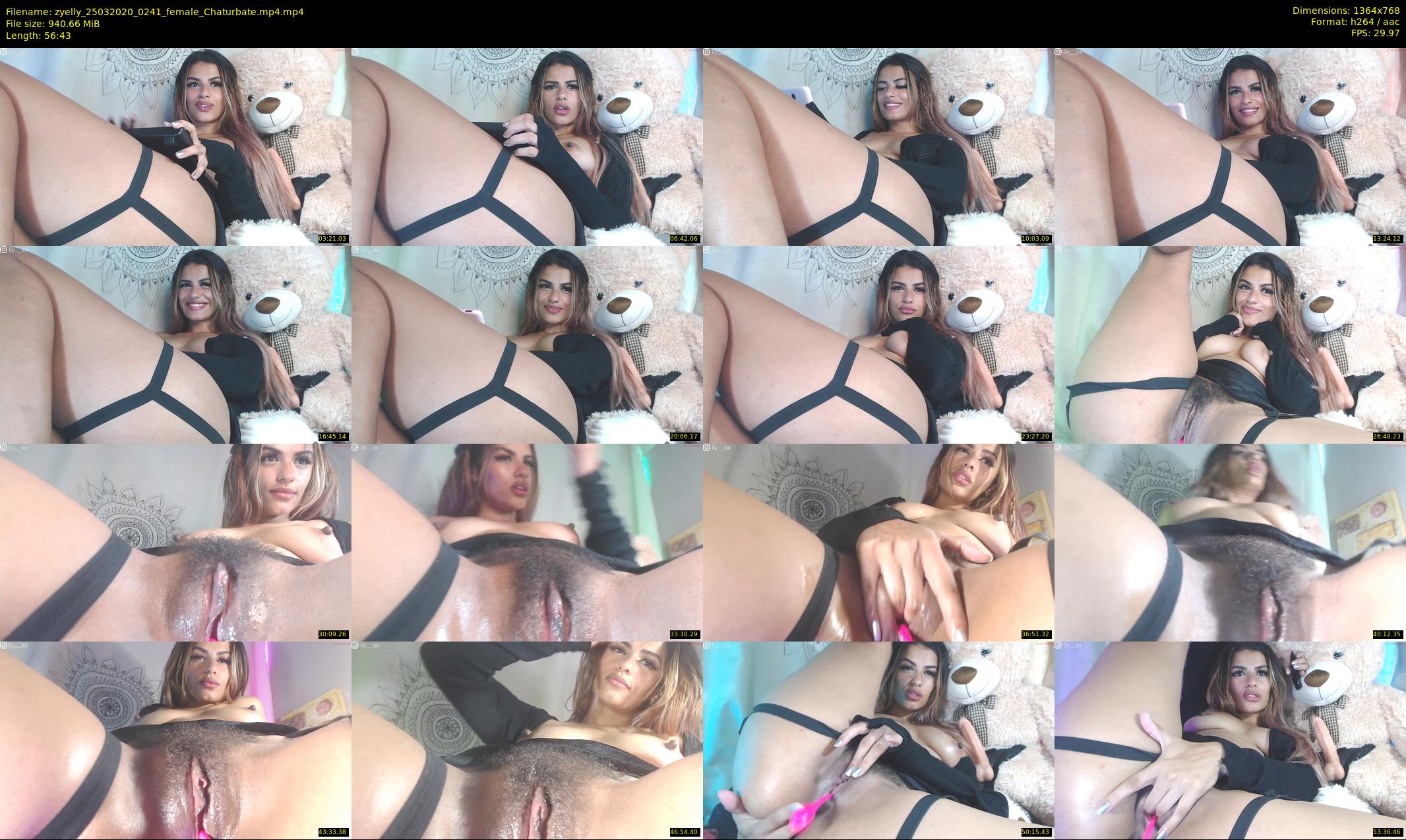 zyelly — 57 minute Chaturbate female cam show recording, 720p, Mar 25, 2020