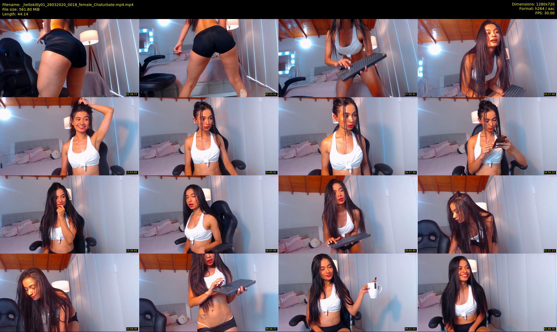 _hellokitty01 — 45 minute Chaturbate female cam show recording, 720p, Mar 26, 2020
