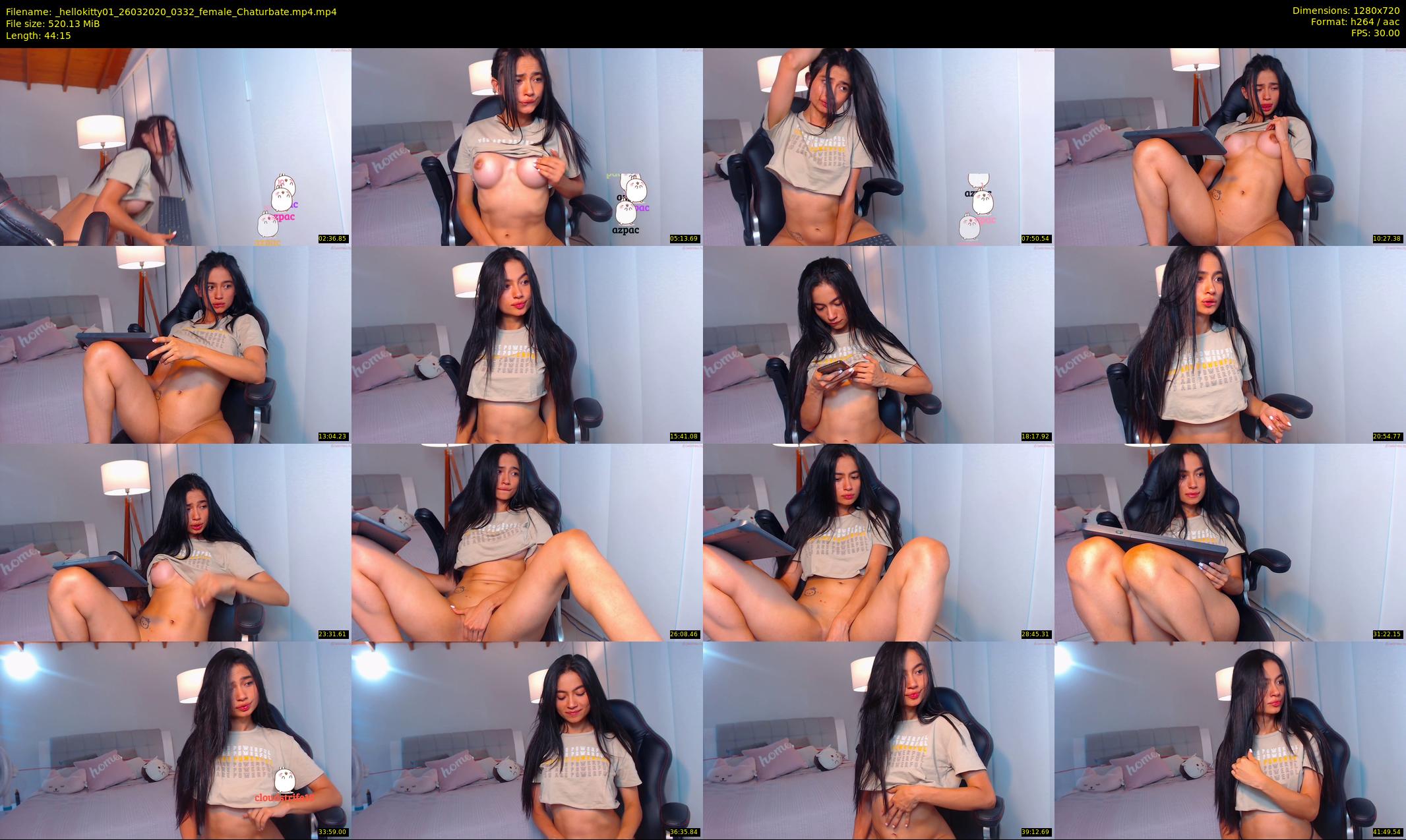 _hellokitty01 — 45 minute Chaturbate female cam show recording, 720p, Mar 26, 2020