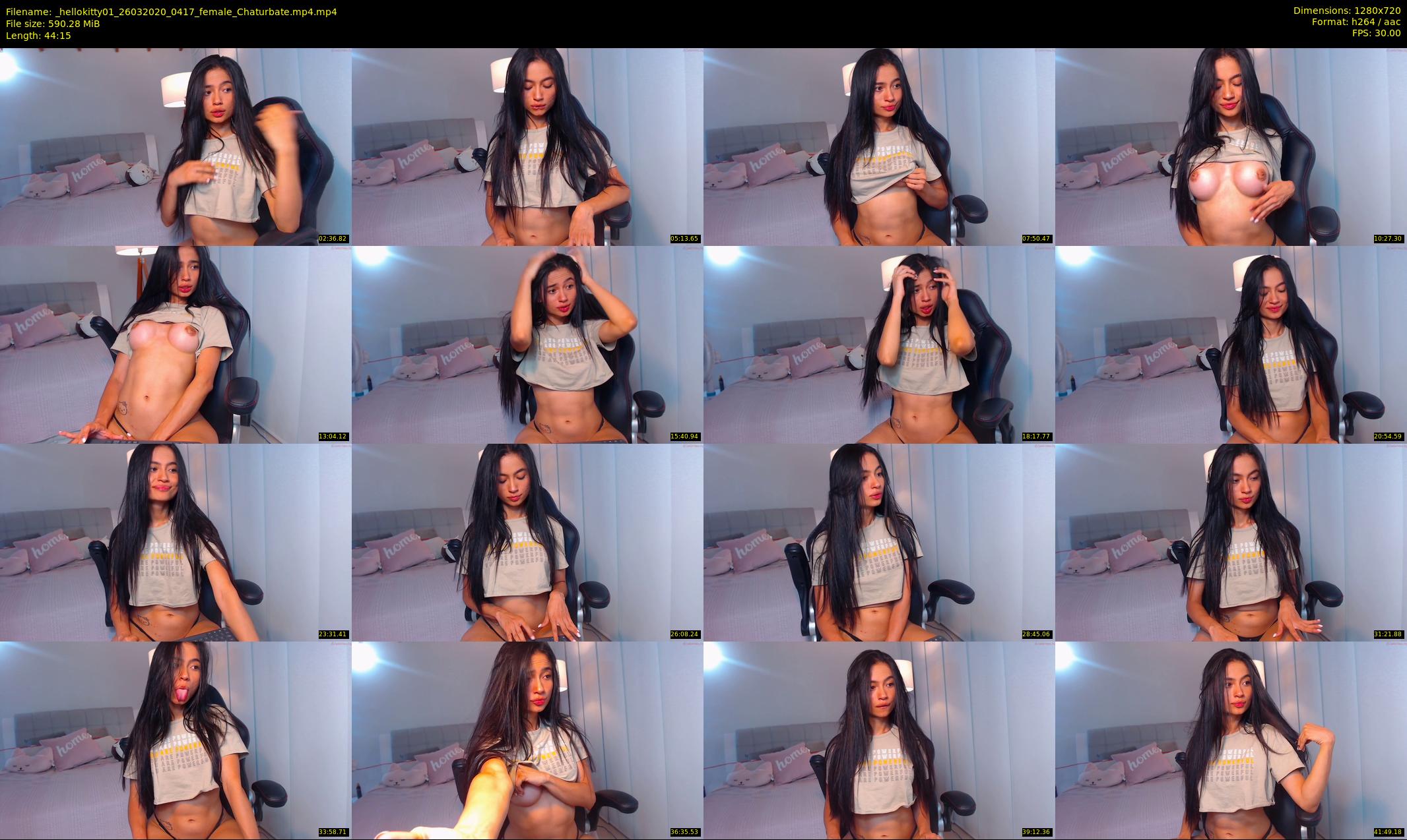 _hellokitty01 — 45 minute Chaturbate female cam show recording, 720p, Mar 26, 2020