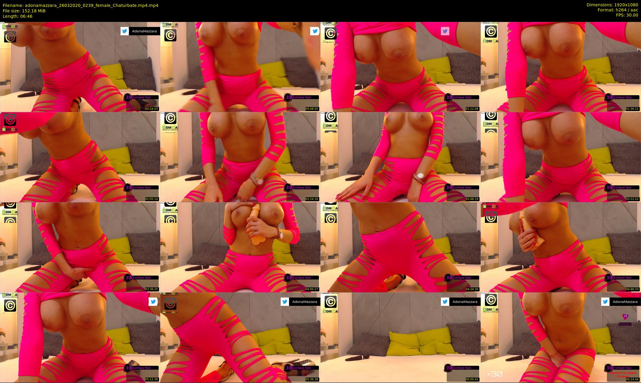 adonamazzara — 7 minute Chaturbate female cam show recording, 1080p, Mar 26, 2020