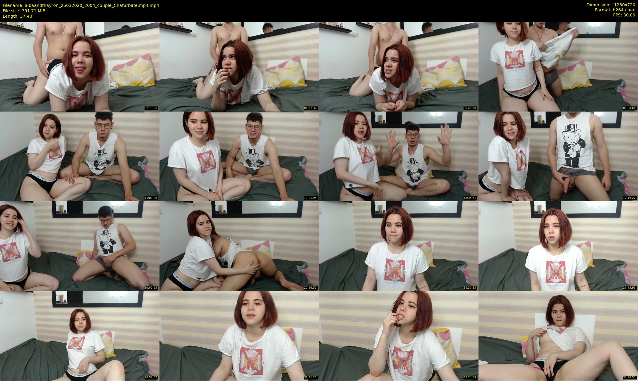 albaandthayron — 38 minute Chaturbate couple cam show recording, 720p, Mar 25, 2020