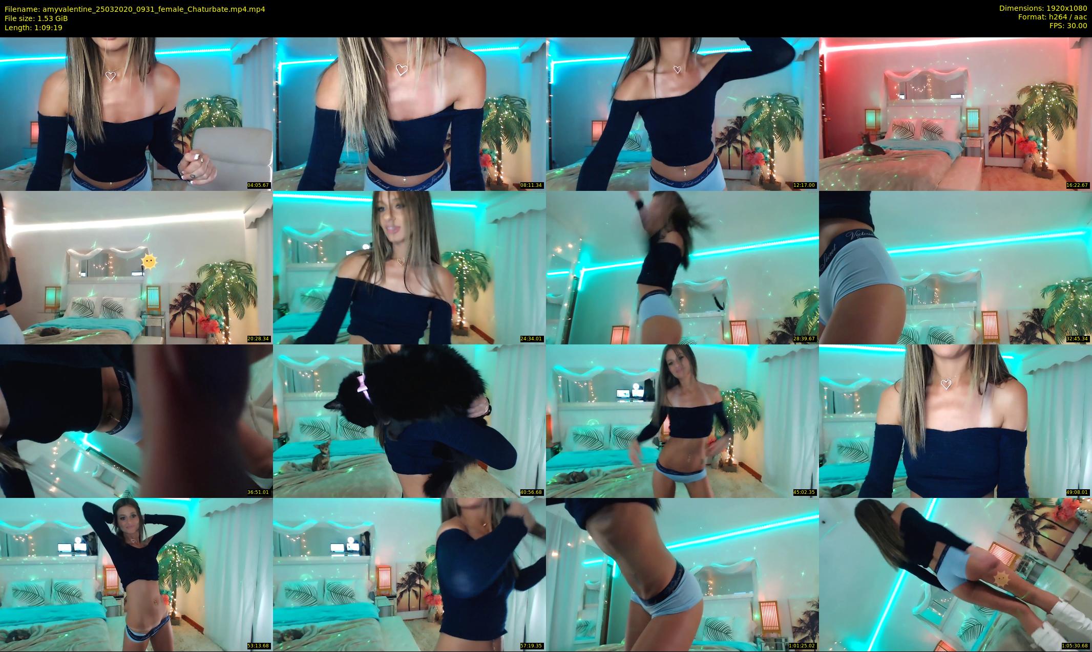 amyvalentine — 70 minute Chaturbate female cam show recording, 1080p, Mar 25, 2020