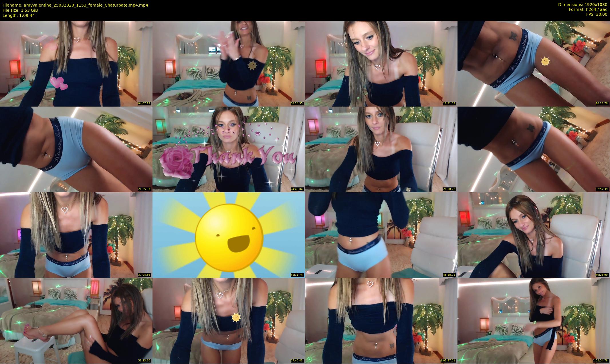 amyvalentine — 70 minute Chaturbate female cam show recording, 1080p, Mar 25, 2020