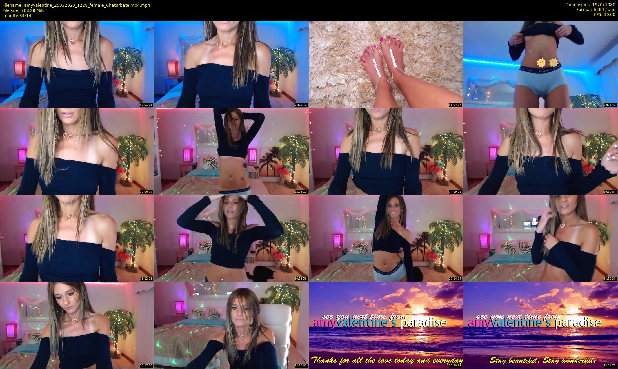 amyvalentine — 35 minute Chaturbate female cam show recording, 1080p, Mar 25, 2020