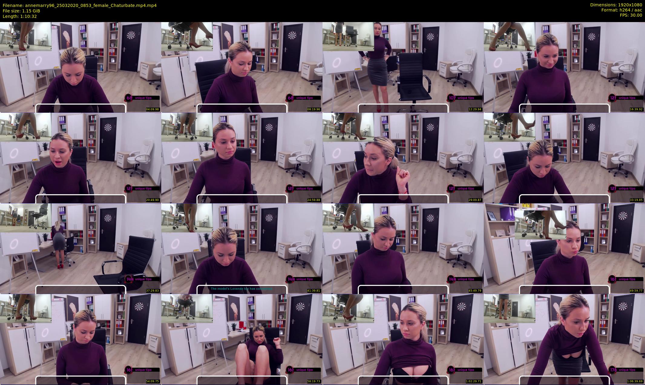 annemarry96 — 71 minute Chaturbate female cam show recording, 1080p, Mar 25, 2020