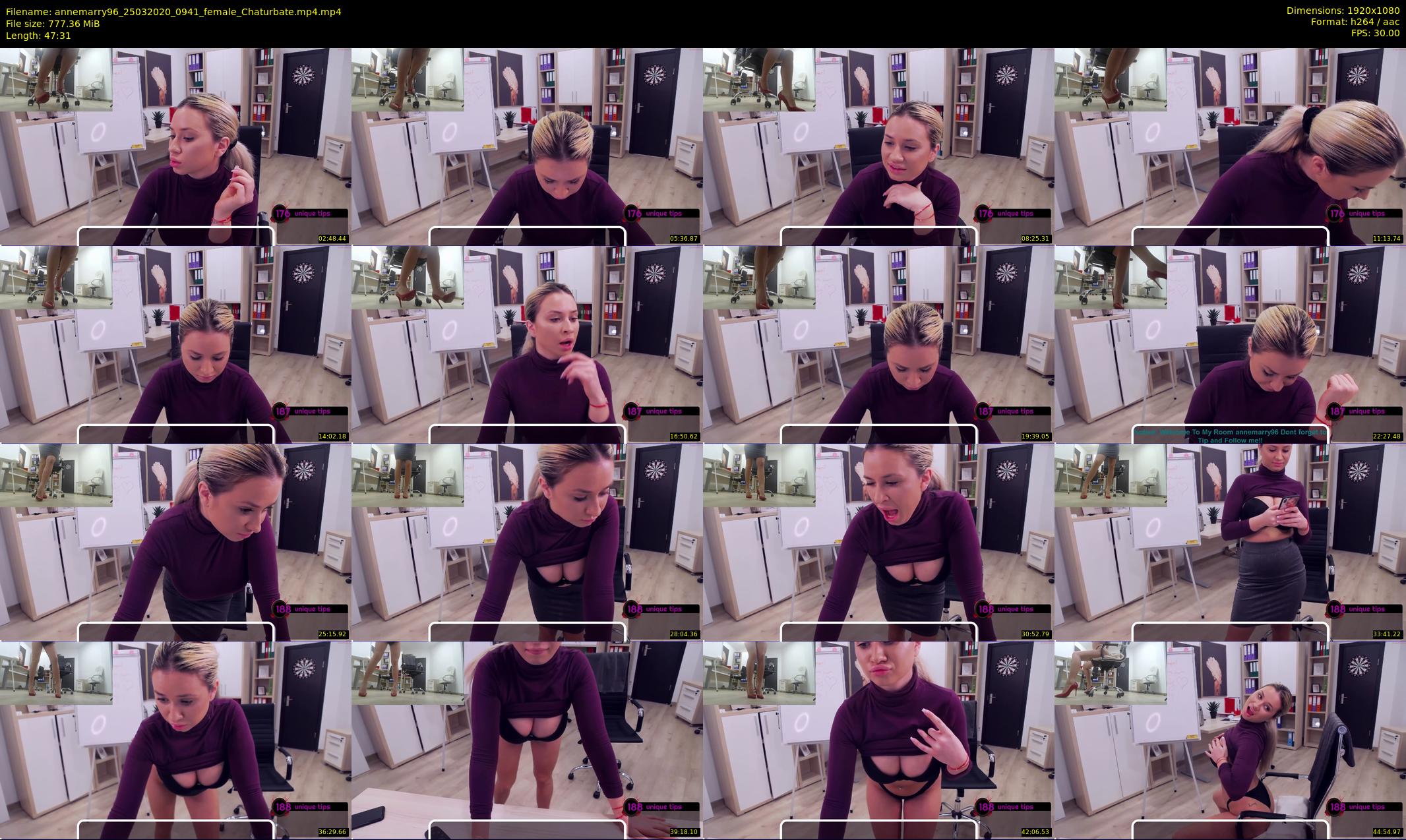 annemarry96 — 48 minute Chaturbate female cam show recording, 1080p, Mar 25, 2020