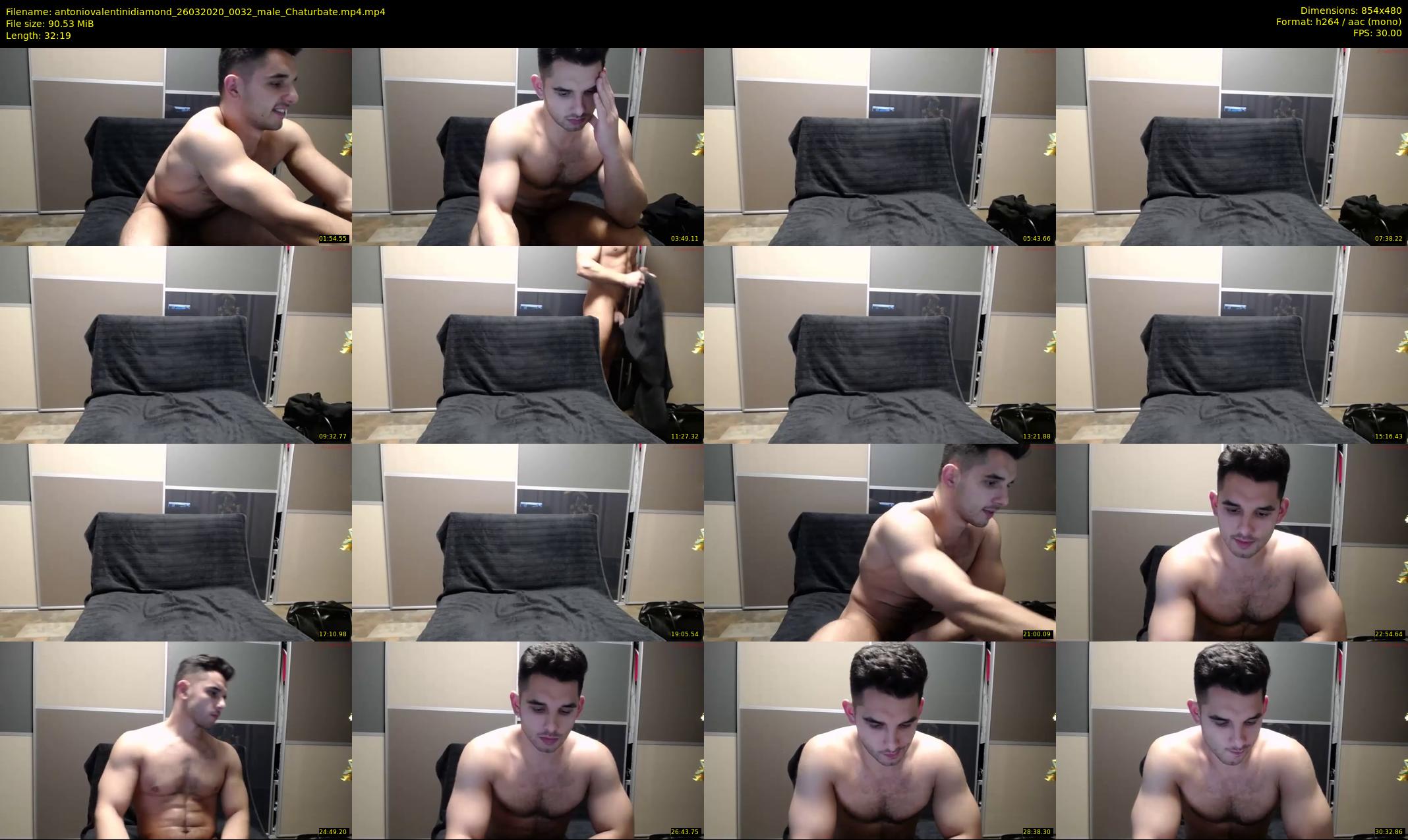antoniovalentinidiamond — 33 minute Chaturbate male cam show recording, 480p, Mar 26, 2020
