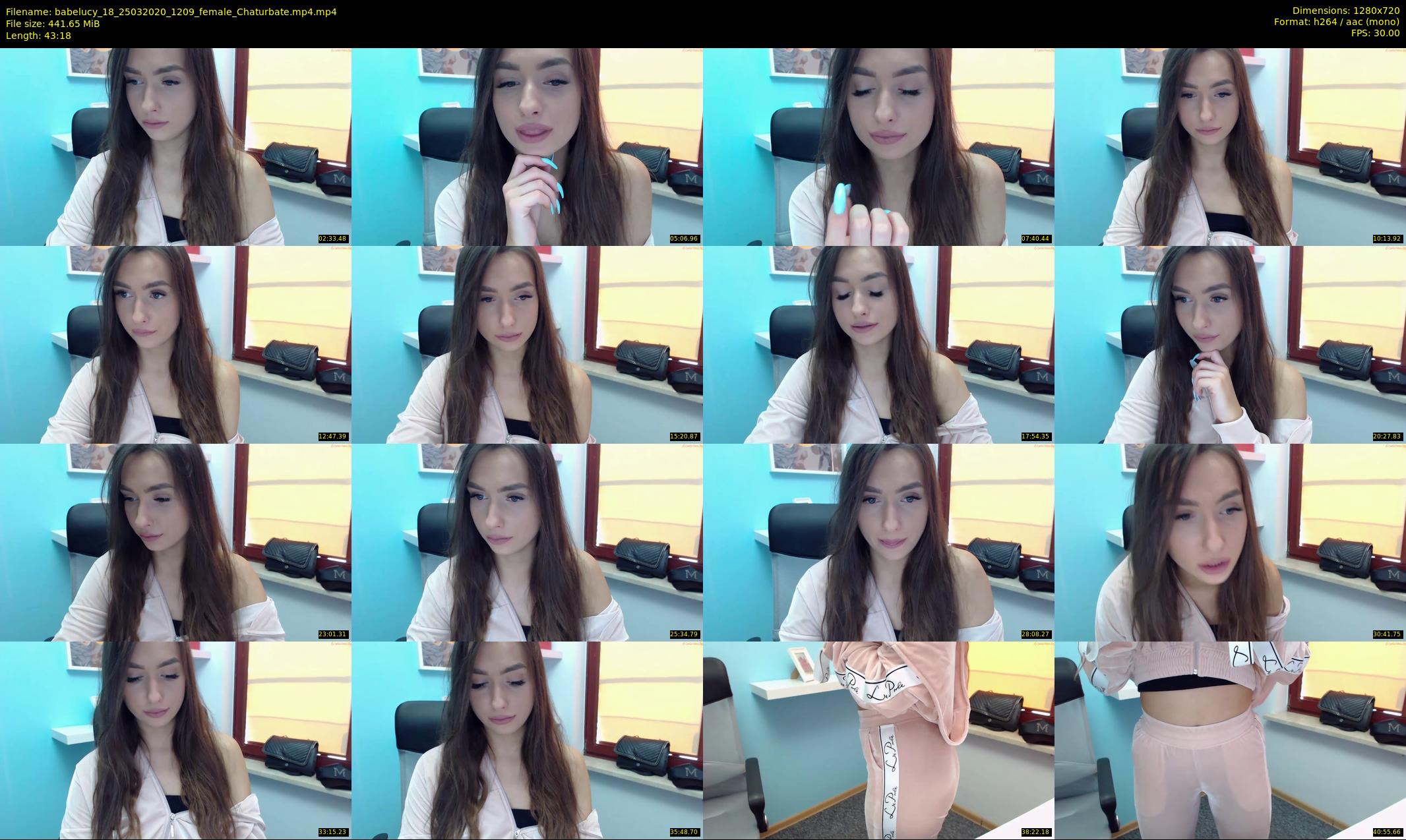 babelucy_18 — 44 minute Chaturbate female cam show recording, 720p, Mar 25, 2020