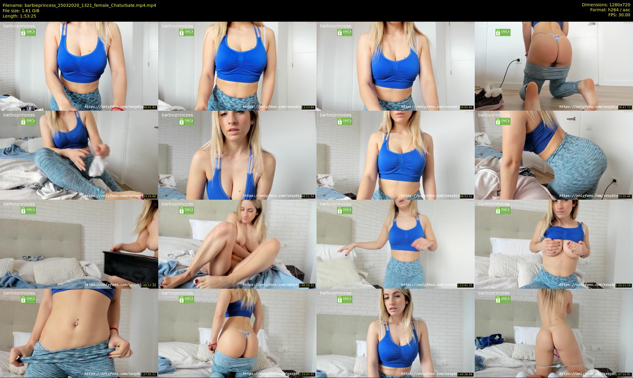 barbieprincess — 114 minute Chaturbate female cam show recording, 720p, Mar 25, 2020