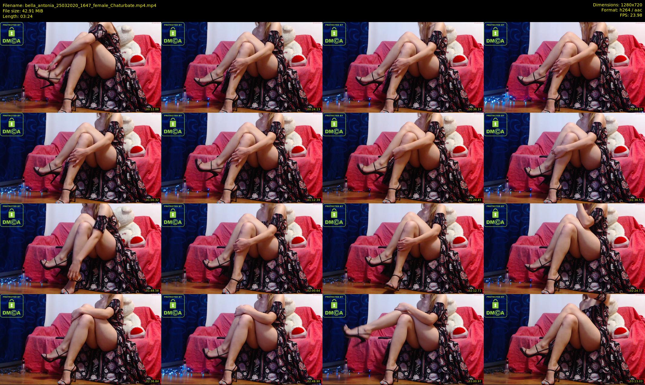 bella_antonia — 4 minute Chaturbate female cam show recording, 720p, Mar 25, 2020