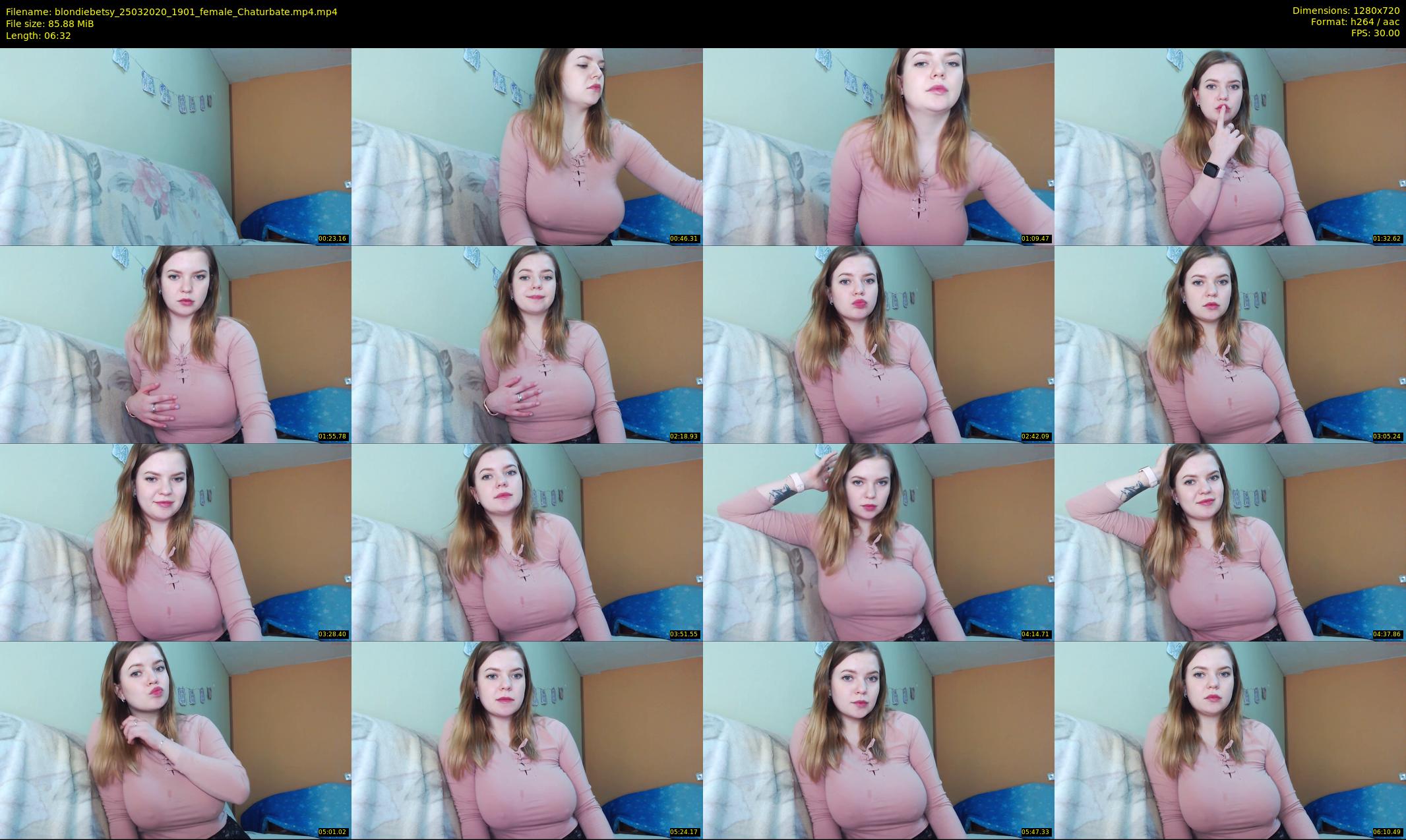blondiebetsy — 7 minute Chaturbate female cam show recording, 720p, Mar 25, 2020