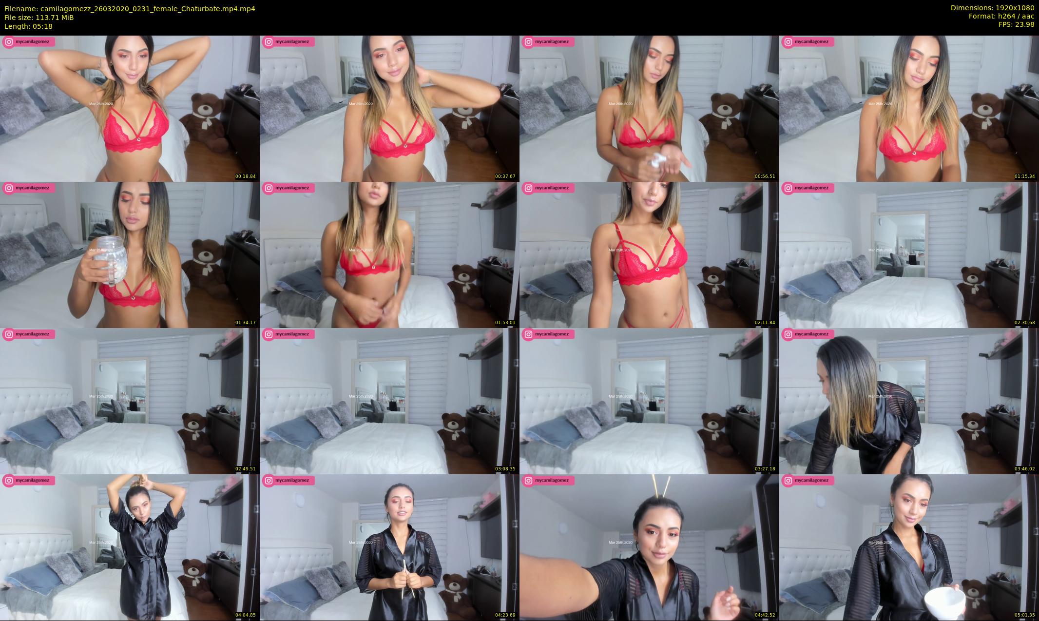 camilagomezz — 6 minute Chaturbate female cam show recording, 1080p, Mar 26, 2020
