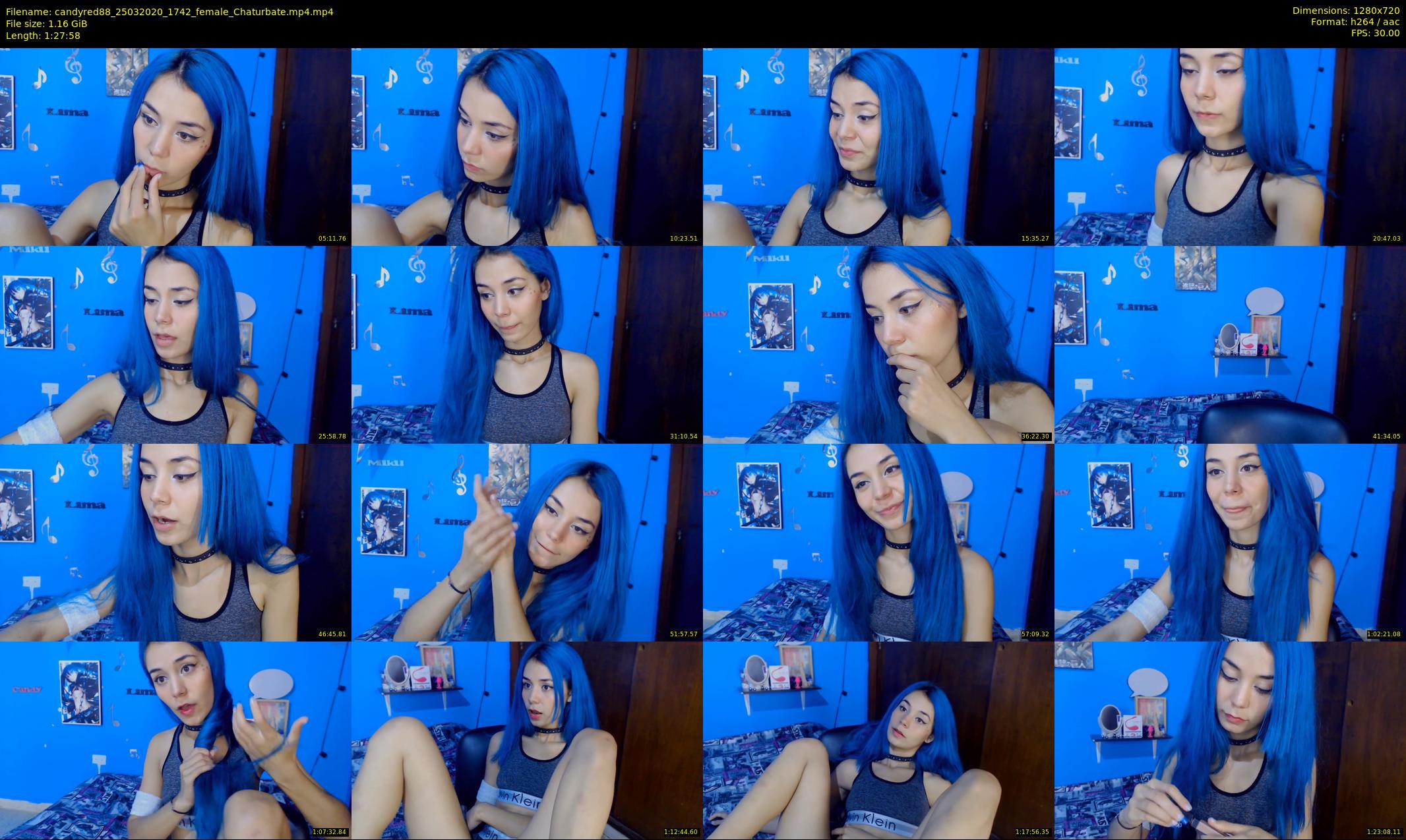 candyred88 — 88 minute Chaturbate female cam show recording, 720p, Mar 25, 2020