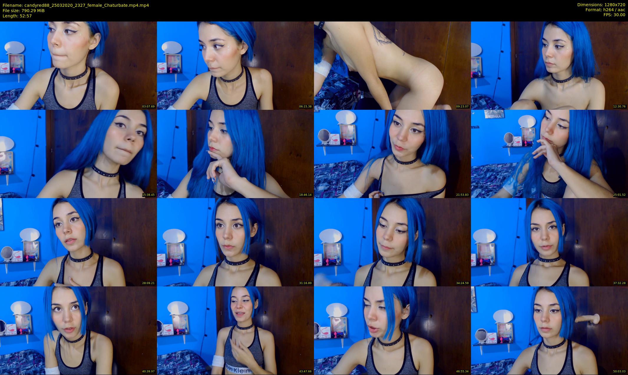 candyred88 — 53 minute Chaturbate female cam show recording, 720p, Mar 25, 2020