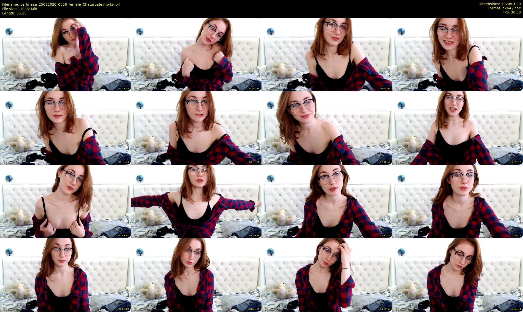 certinaaa — 6 minute Chaturbate female cam show recording, 1080p, Mar 25, 2020