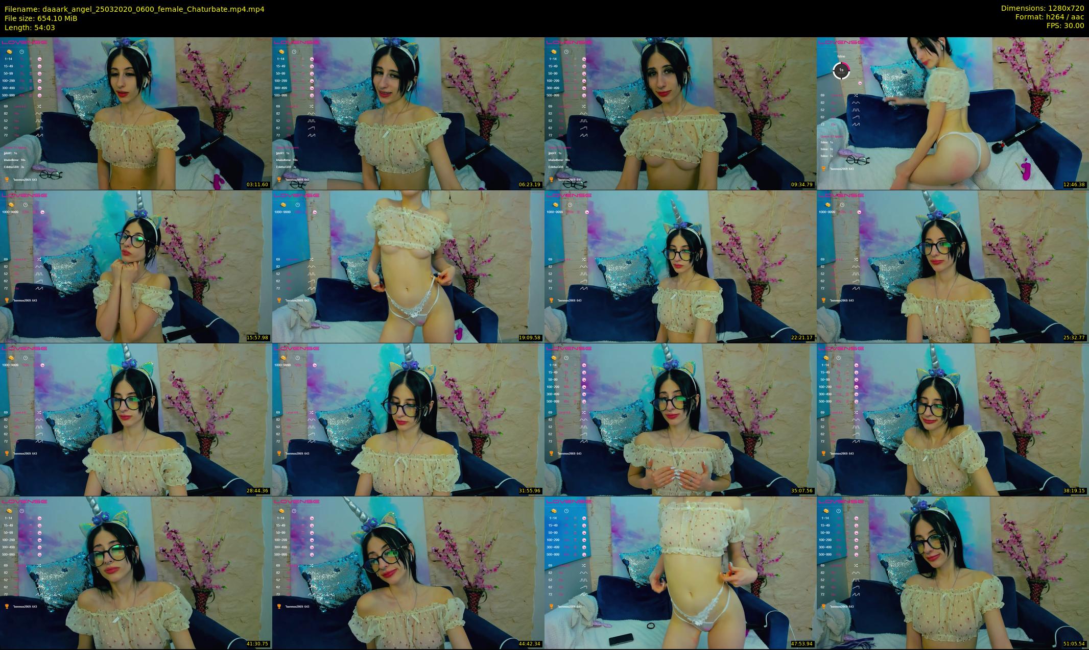 daaark_angel — 55 minute Chaturbate female cam show recording, 720p, Mar 25, 2020