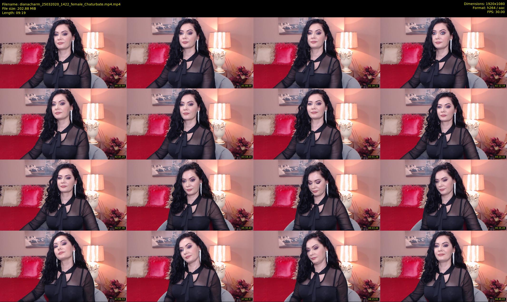 dianacharm — 10 minute Chaturbate female cam show recording, 1080p, Mar 25, 2020