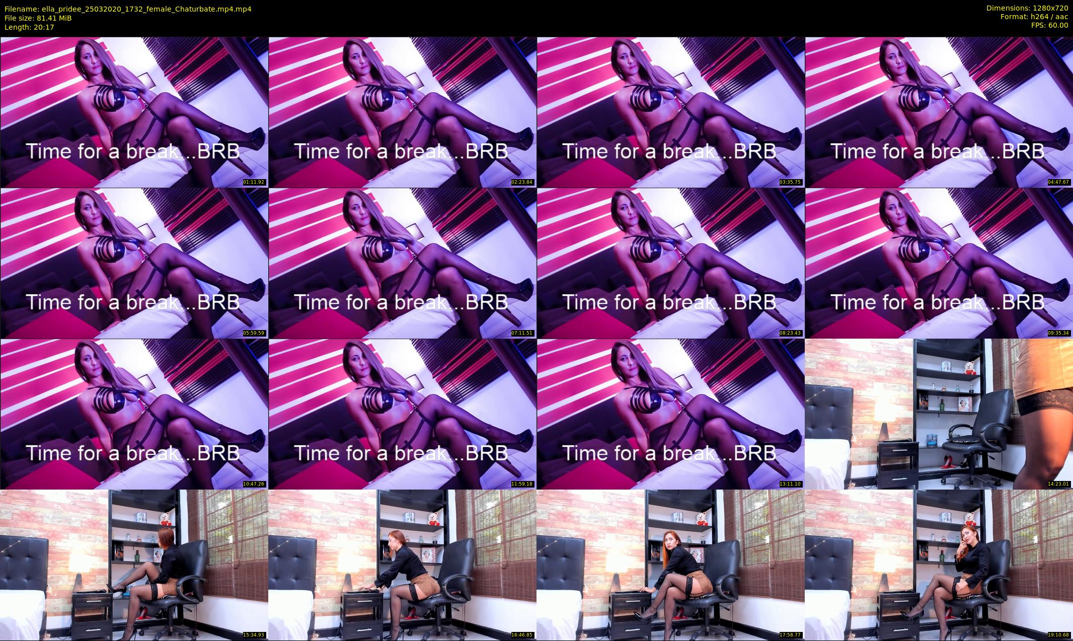 ella_pridee — 21 minute Chaturbate female cam show recording, 720p, Mar 25, 2020