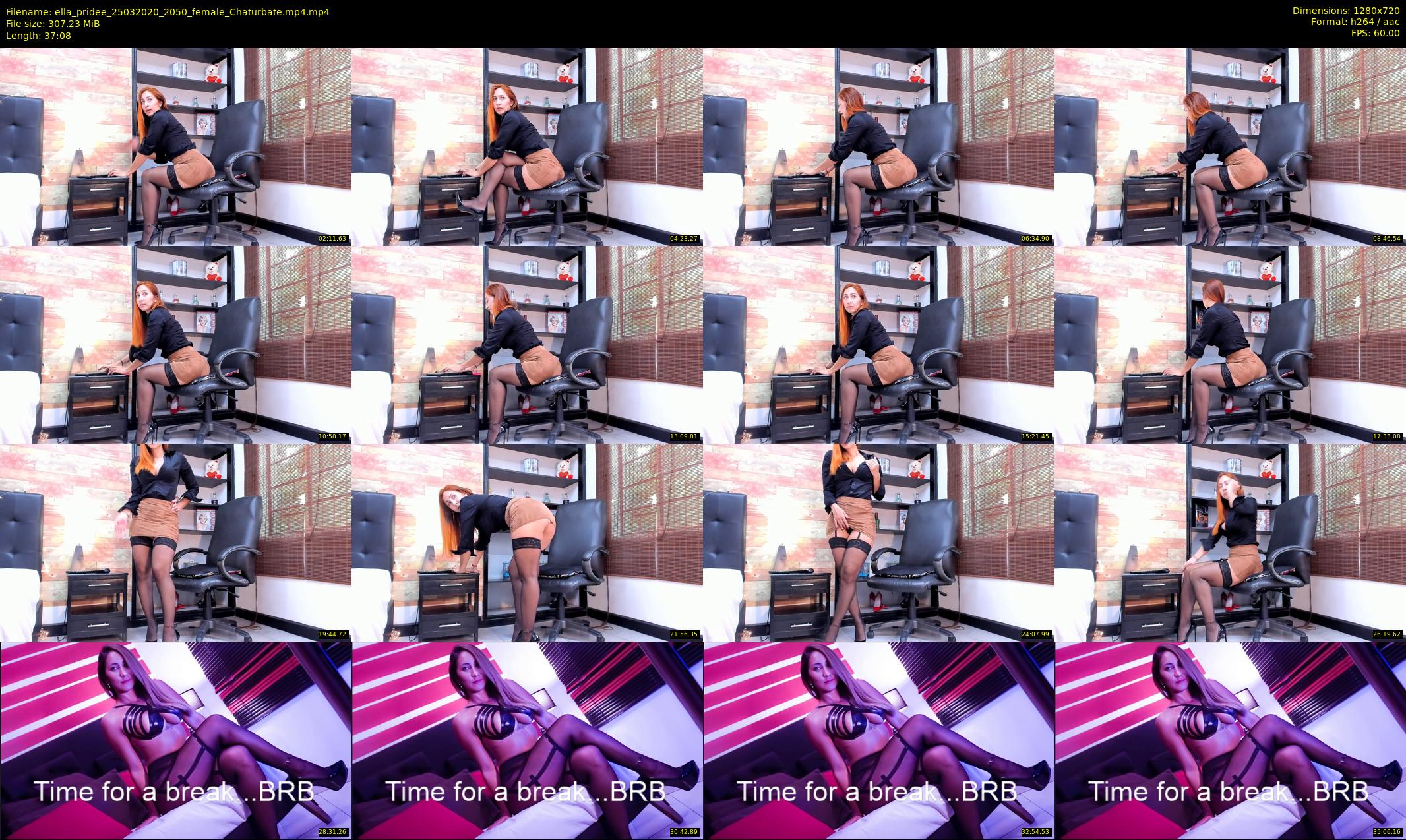 ella_pridee — 38 minute Chaturbate female cam show recording, 720p, Mar 25, 2020