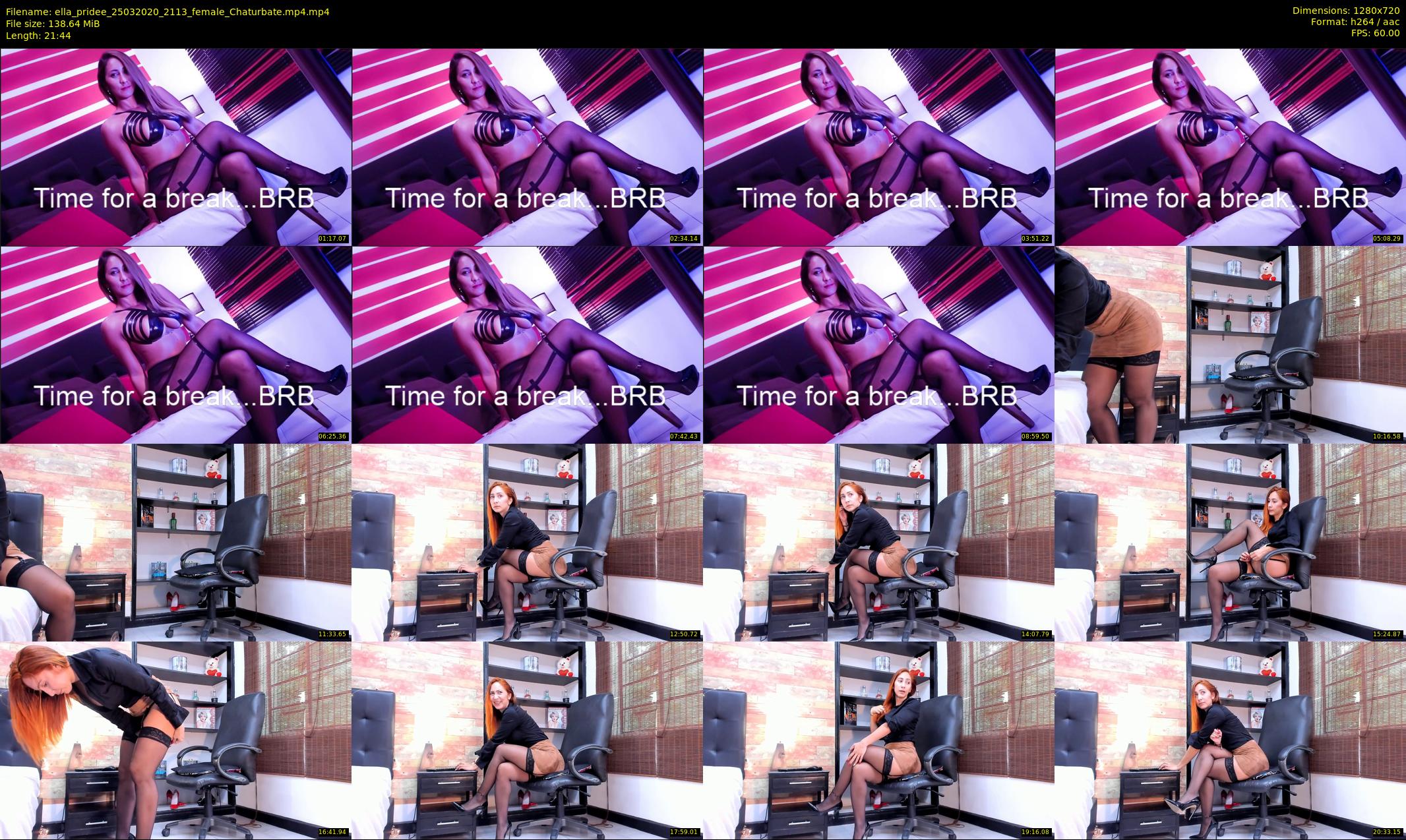 ella_pridee — 22 minute Chaturbate female cam show recording, 720p, Mar 25, 2020