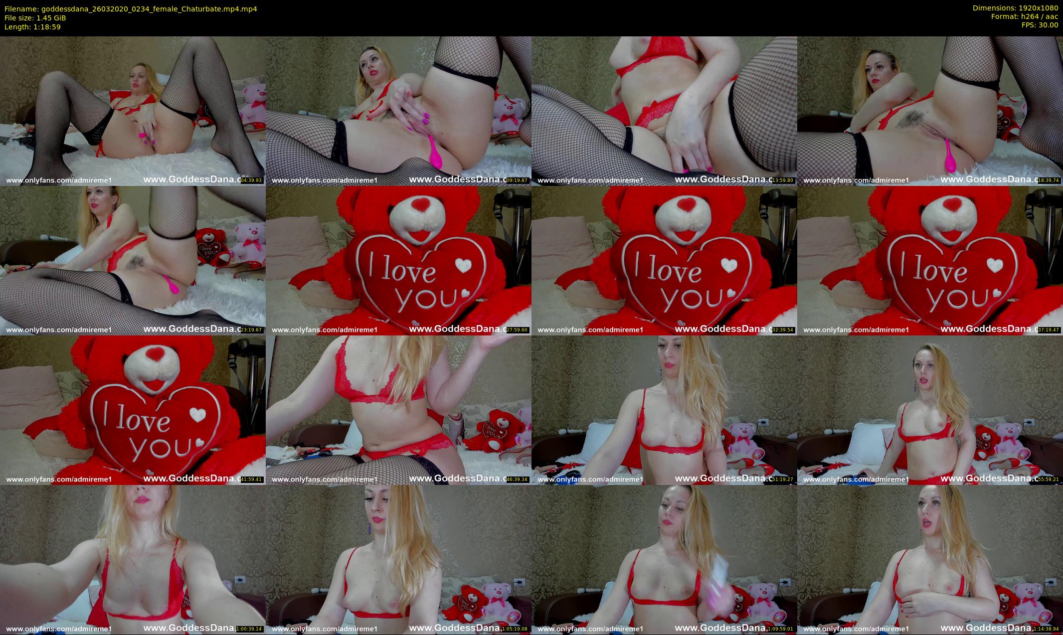goddessdana — 79 minute Chaturbate female cam show recording, 1080p, Mar 26, 2020