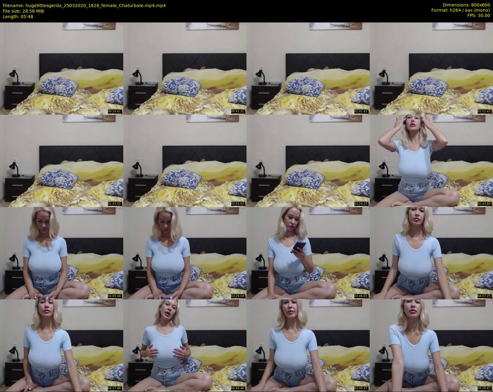 hugetittiesgerda — 6 minute Chaturbate female cam show recording, 480p, Mar 25, 2020