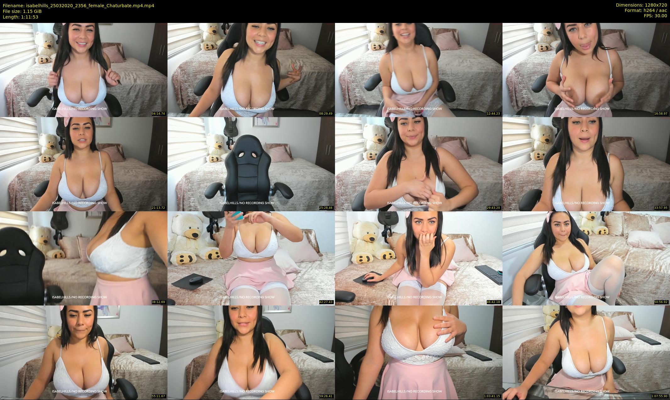 isabelhills — 72 minute Chaturbate female cam show recording, 720p, Mar 25, 2020