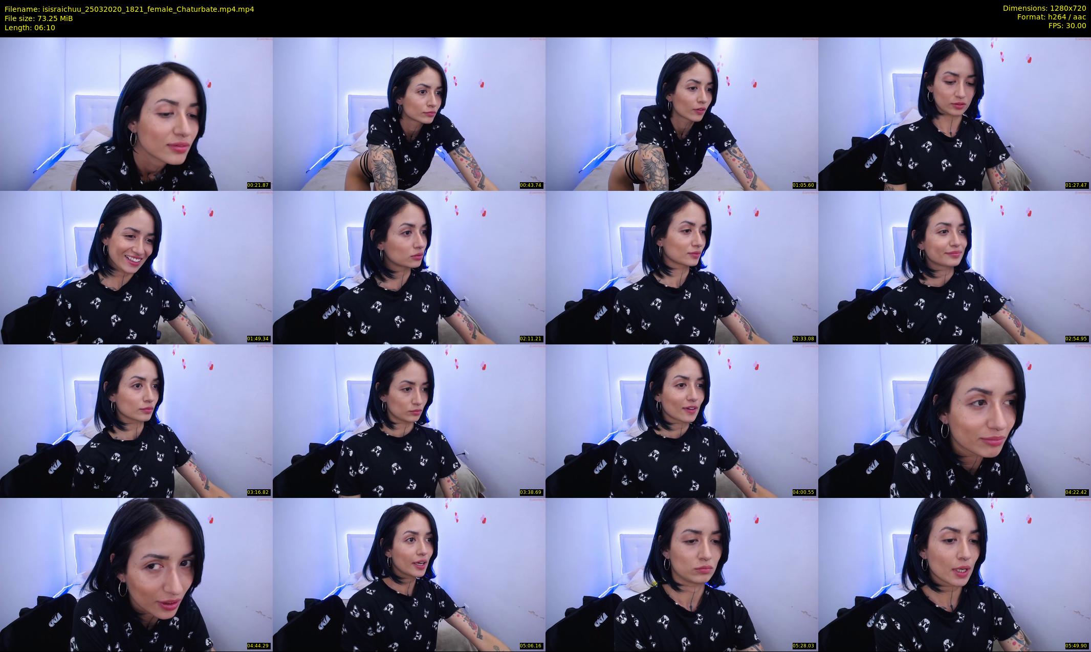 isisraichuu — 7 minute Chaturbate female cam show recording, 720p, Mar 25, 2020