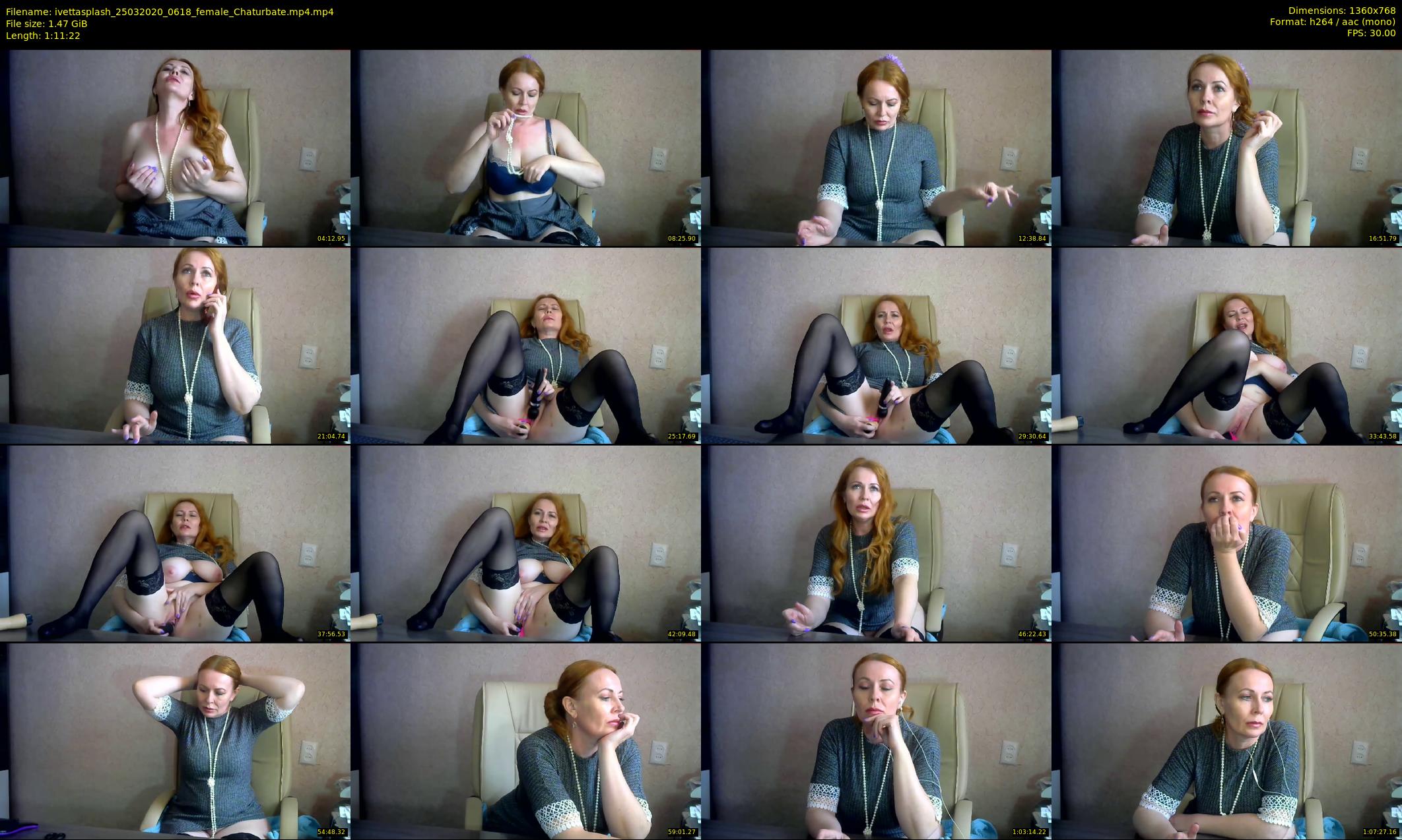 ivettasplash — 72 minute Chaturbate female cam show recording, 720p, Mar 25, 2020