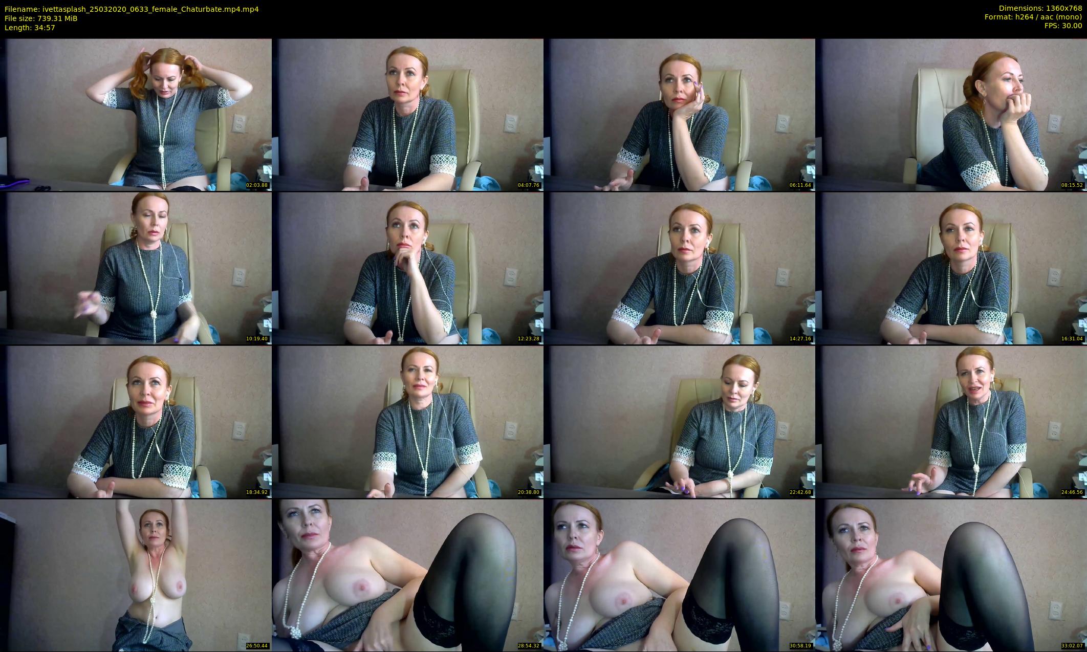 ivettasplash — 35 minute Chaturbate female cam show recording, 720p, Mar 25, 2020
