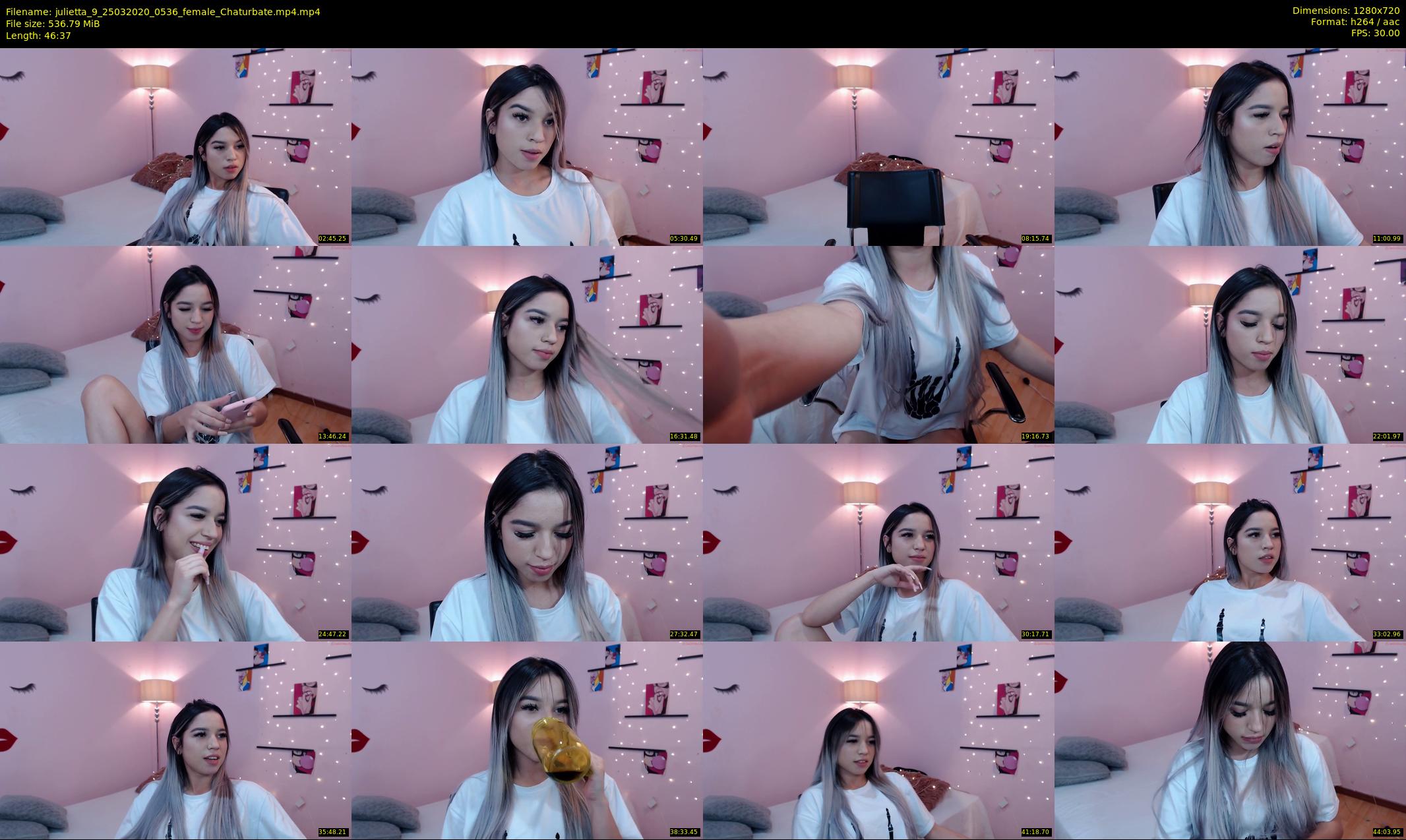 julietta_9 — 47 minute Chaturbate female cam show recording, 720p, Mar 25, 2020