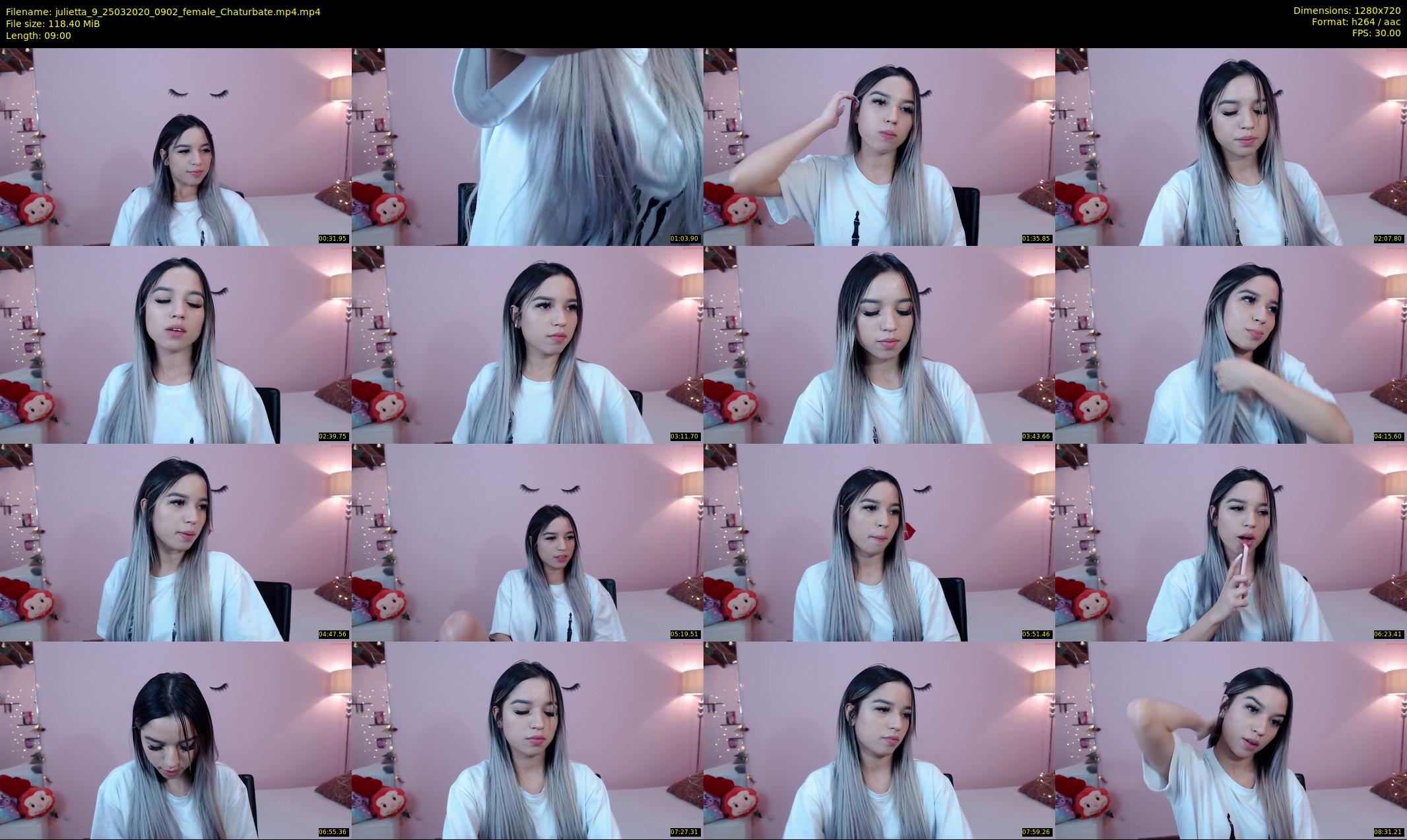 julietta_9 — 9 minute Chaturbate female cam show recording, 720p, Mar 25, 2020
