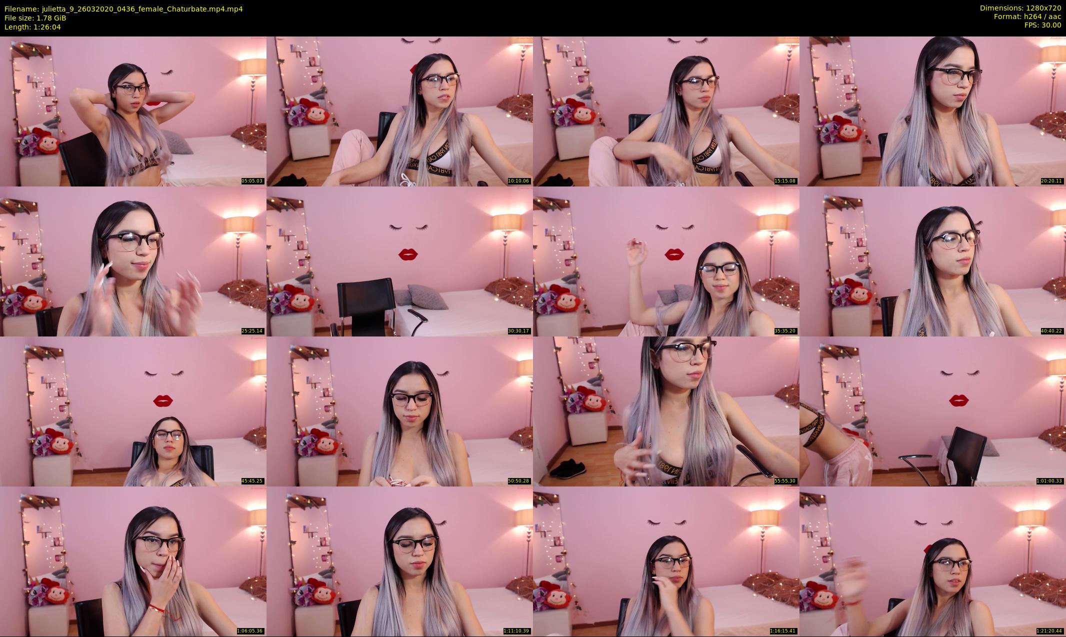 julietta_9 — 87 minute Chaturbate female cam show recording, 720p, Mar 26, 2020