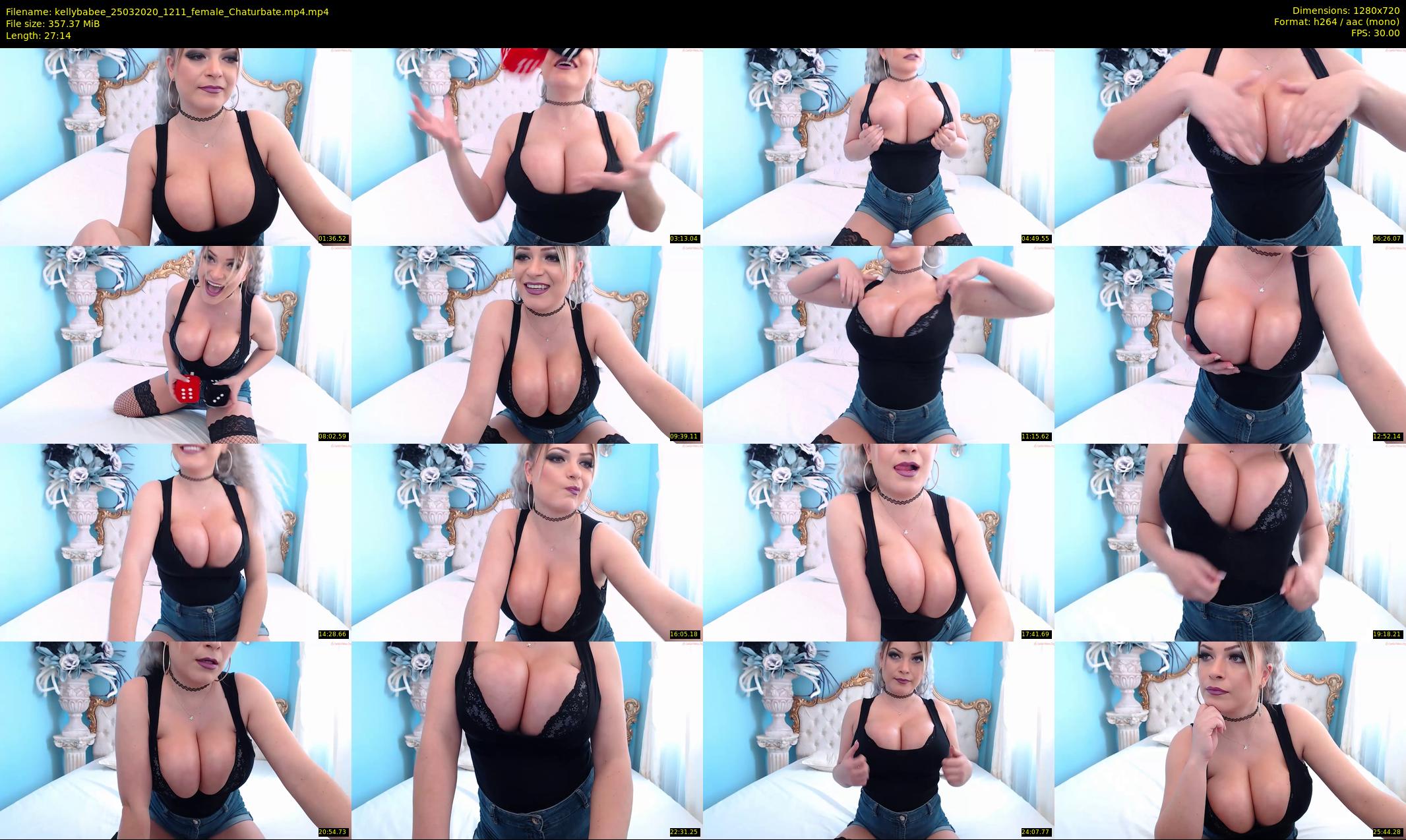 kellybabee — 28 minute Chaturbate female cam show recording, 720p, Mar 25, 2020