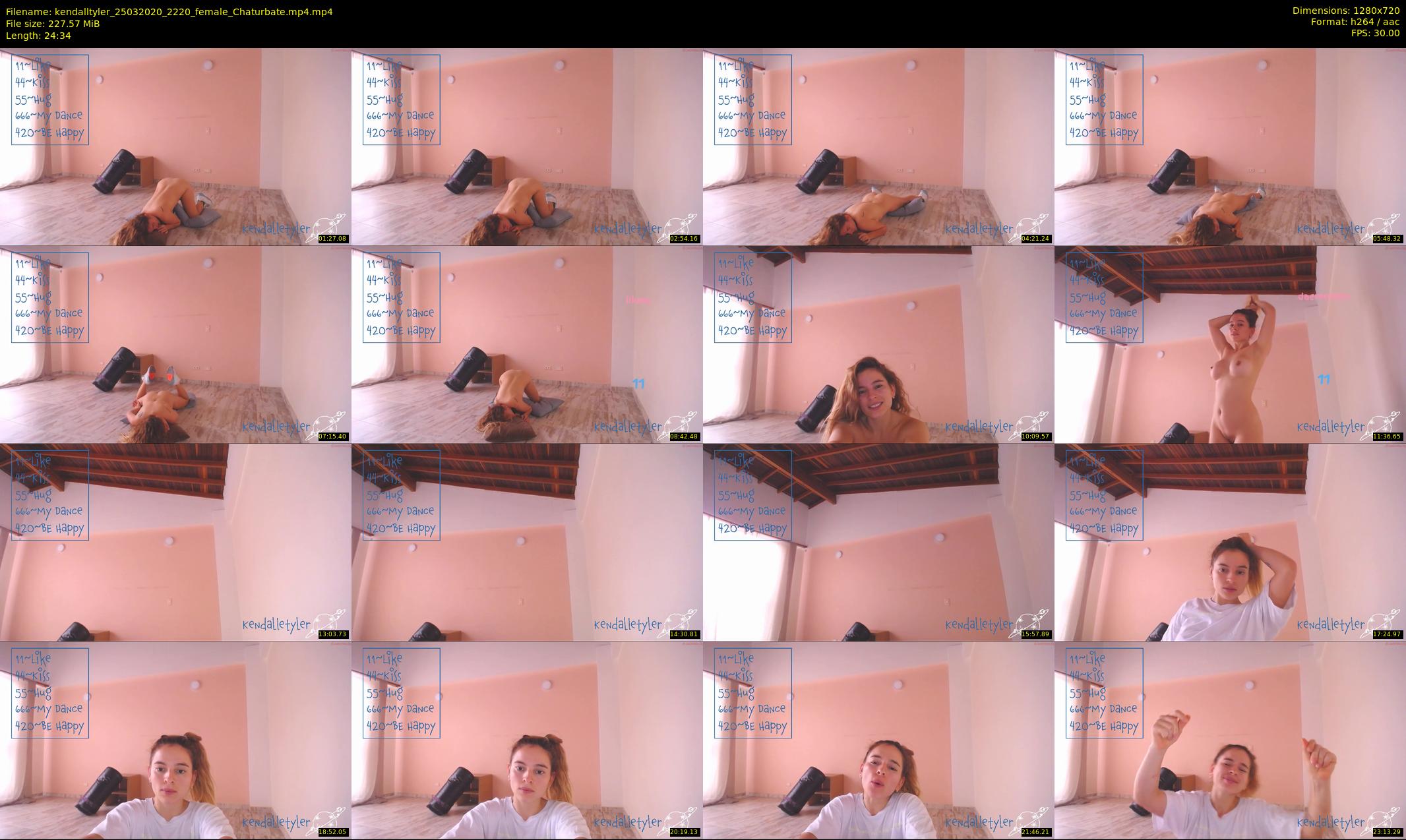 kendalltyler — 25 minute Chaturbate female cam show recording, 720p, Mar 25, 2020