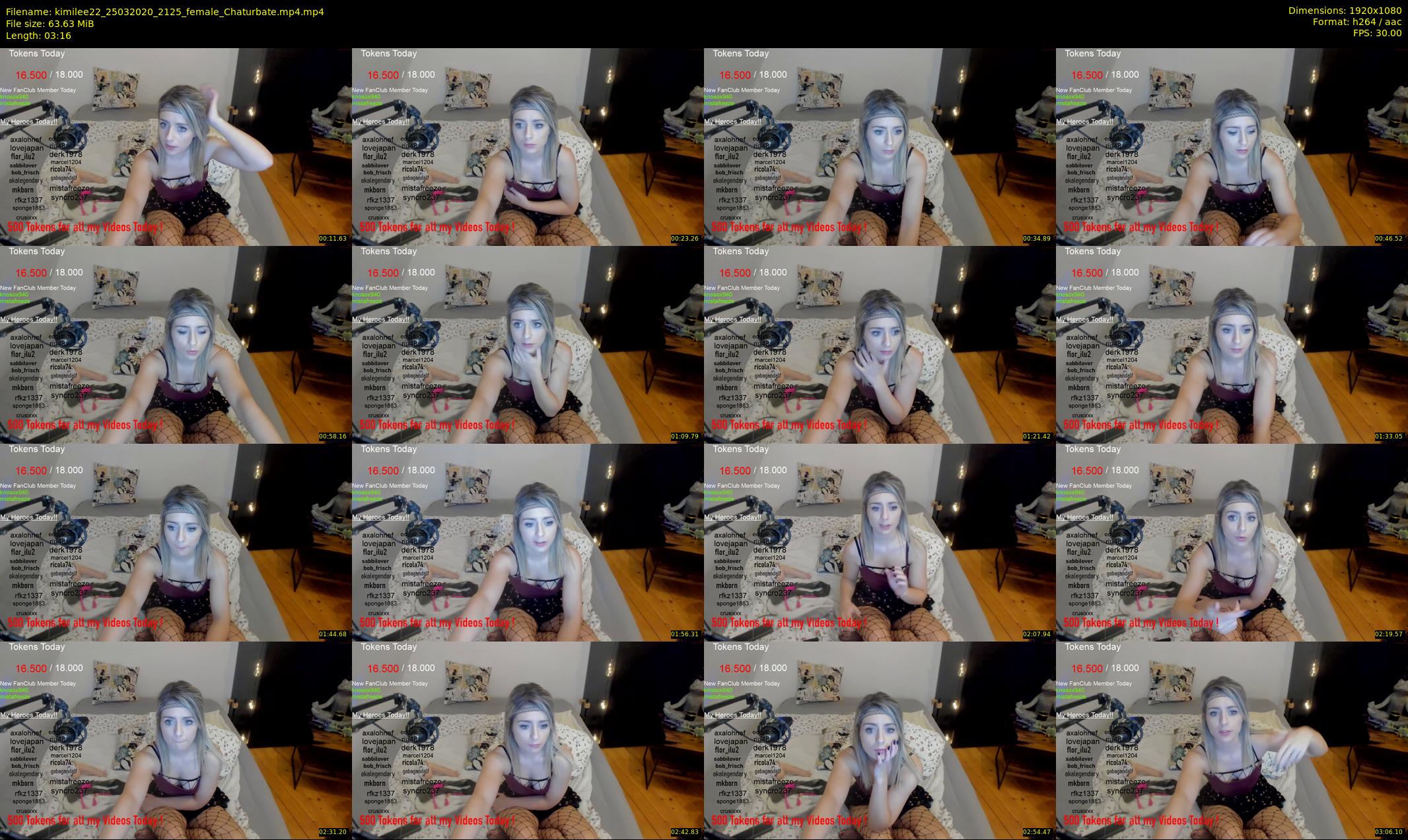 kimilee22 — 4 minute Chaturbate female cam show recording, 1080p, Mar 25, 2020