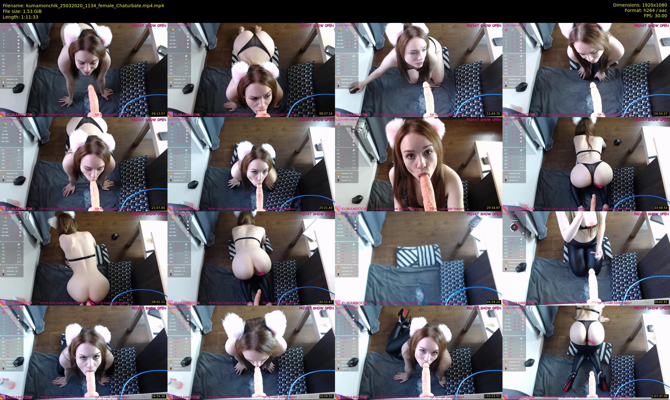 kumamonchik — 72 minute Chaturbate couple cam show recording, 1080p, Mar 25, 2020