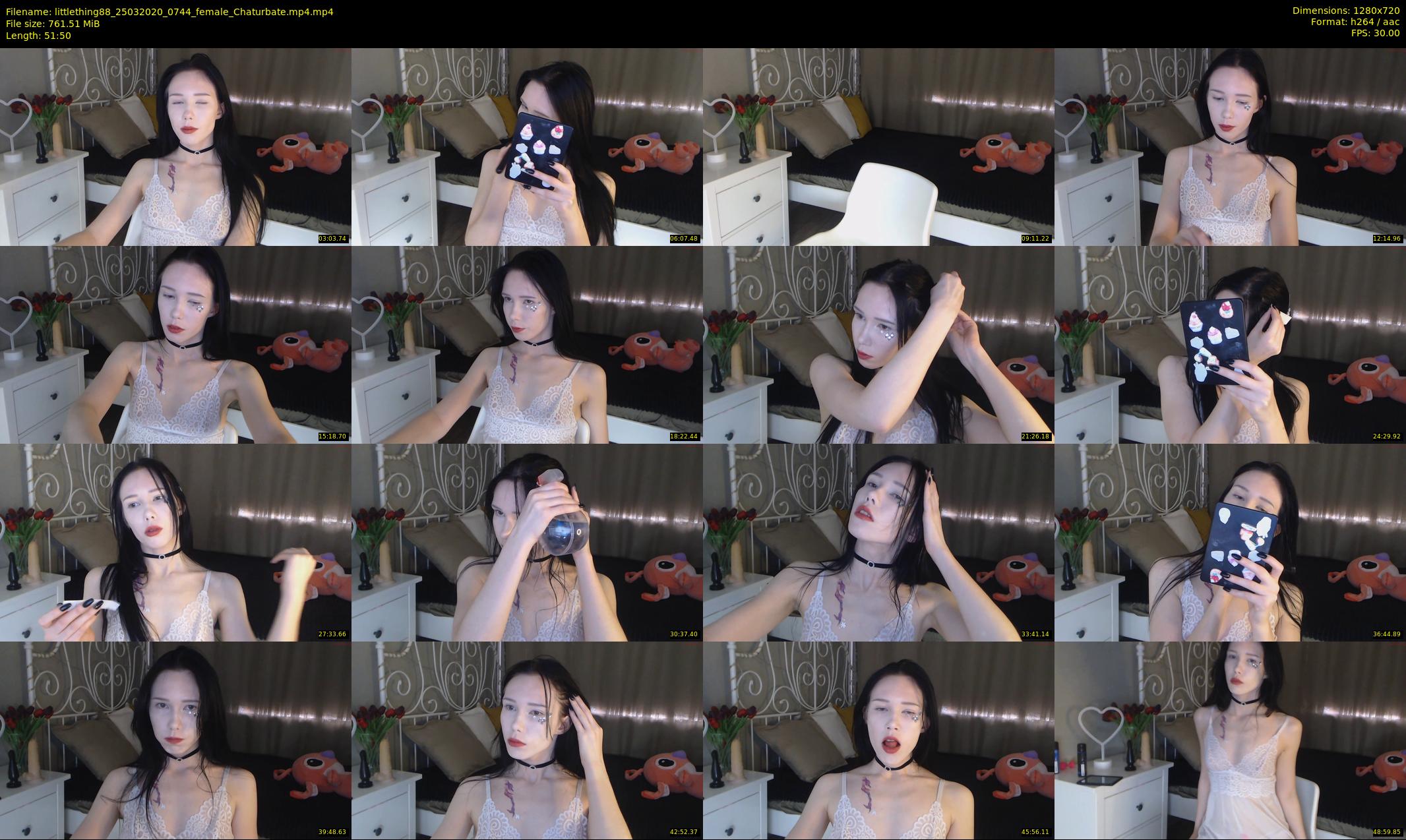 littlething88 — 52 minute Chaturbate female cam show recording, 720p, Mar 25, 2020