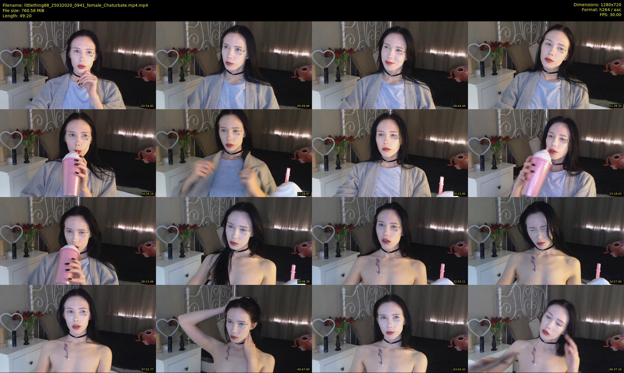 littlething88 — 50 minute Chaturbate female cam show recording, 720p, Mar 25, 2020