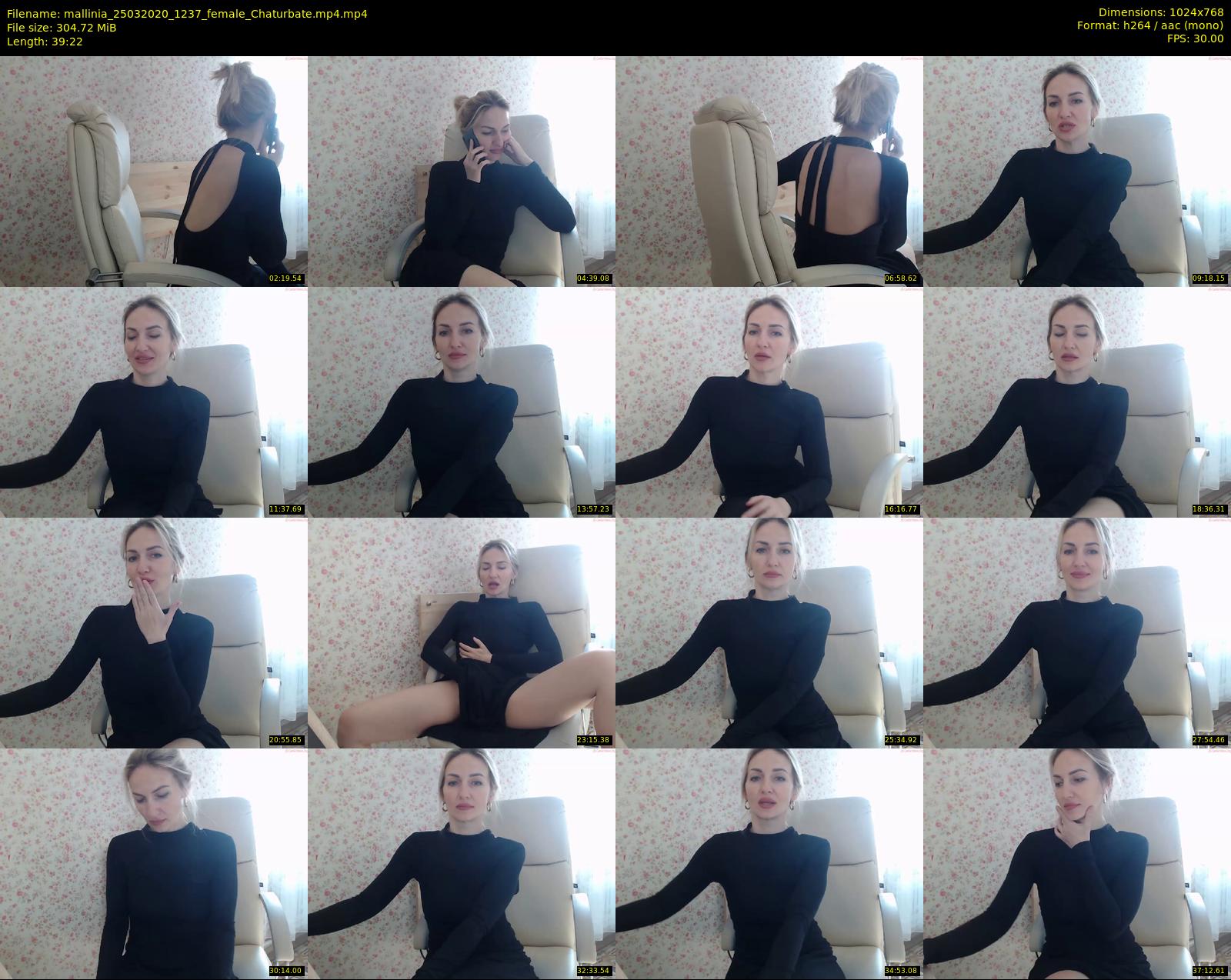 mallinia — 40 minute Chaturbate female cam show recording, 720p, Mar 25, 2020