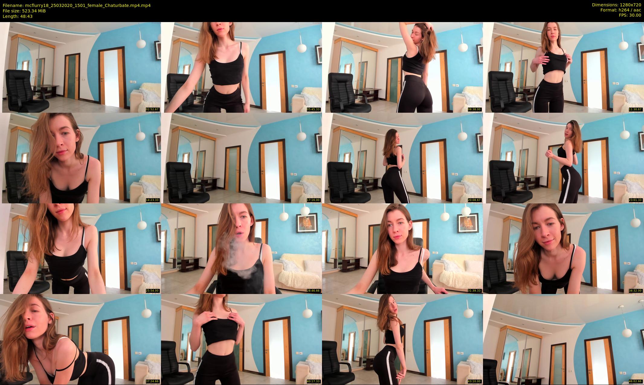 mcflurry18 — 49 minute Chaturbate female cam show recording, 720p, Mar 25, 2020