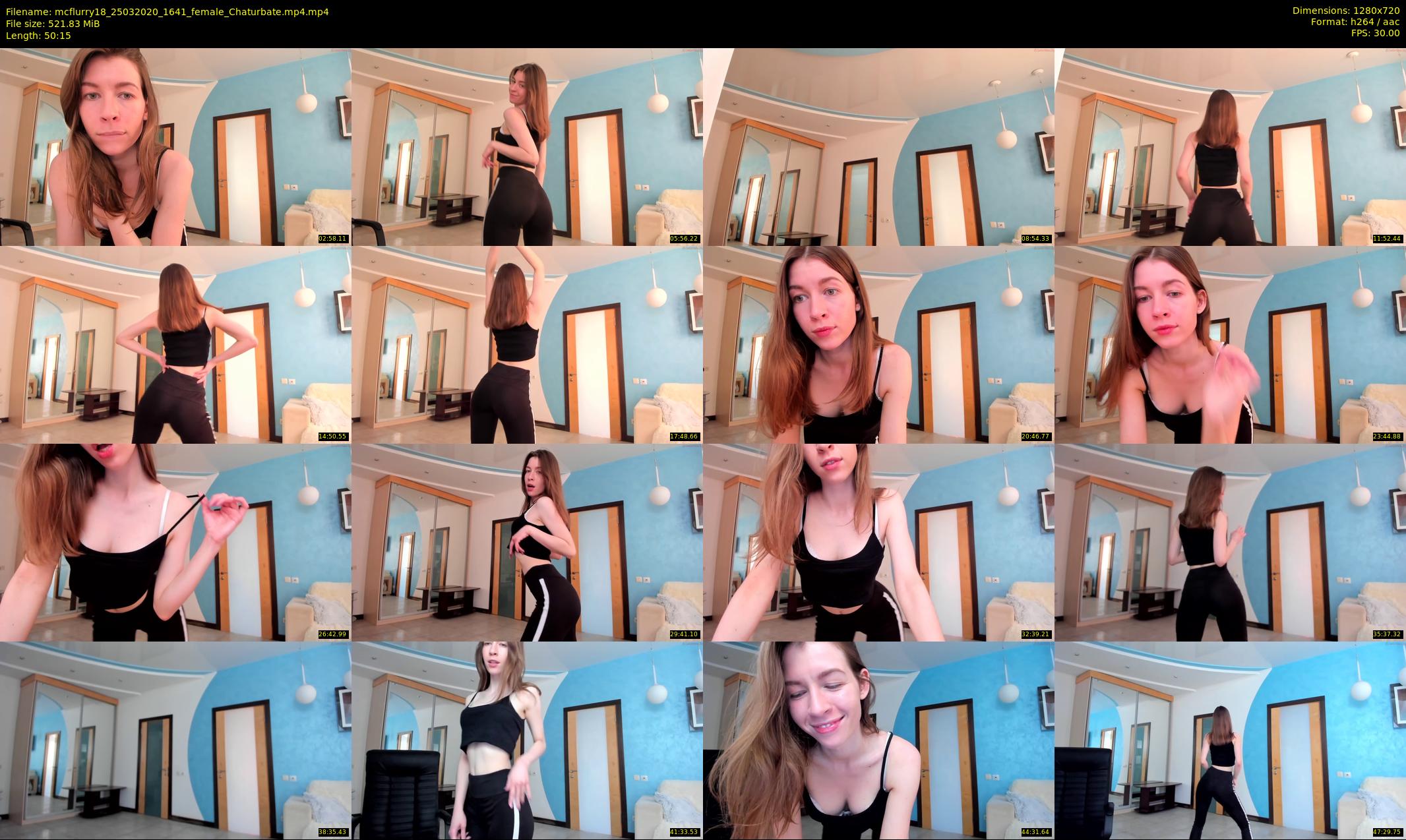 mcflurry18 — 51 minute Chaturbate female cam show recording, 720p, Mar 25, 2020