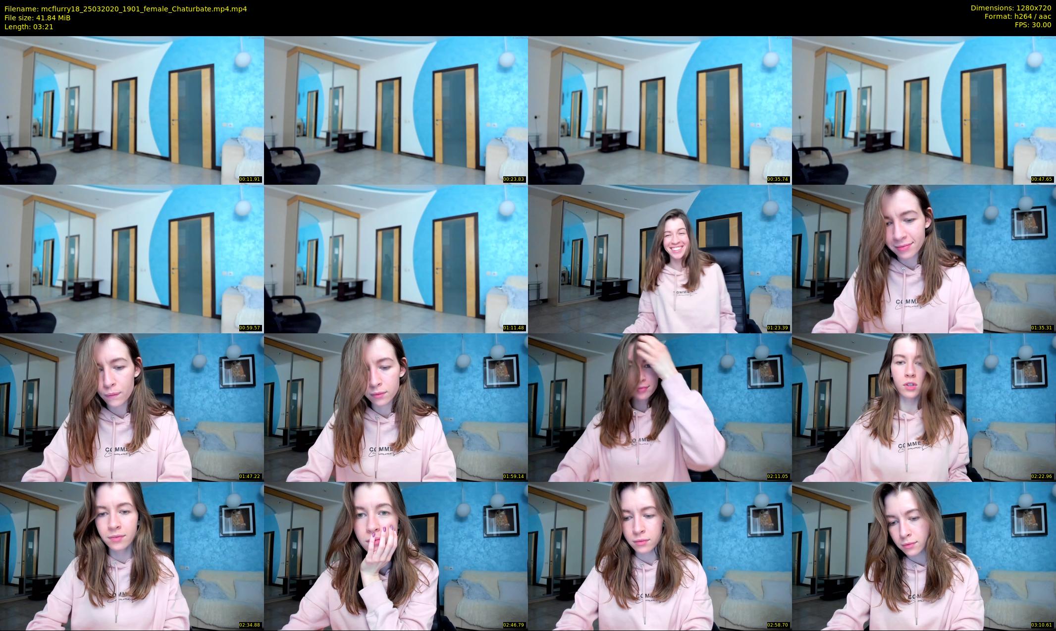 mcflurry18 — 4 minute Chaturbate female cam show recording, 720p, Mar 25, 2020