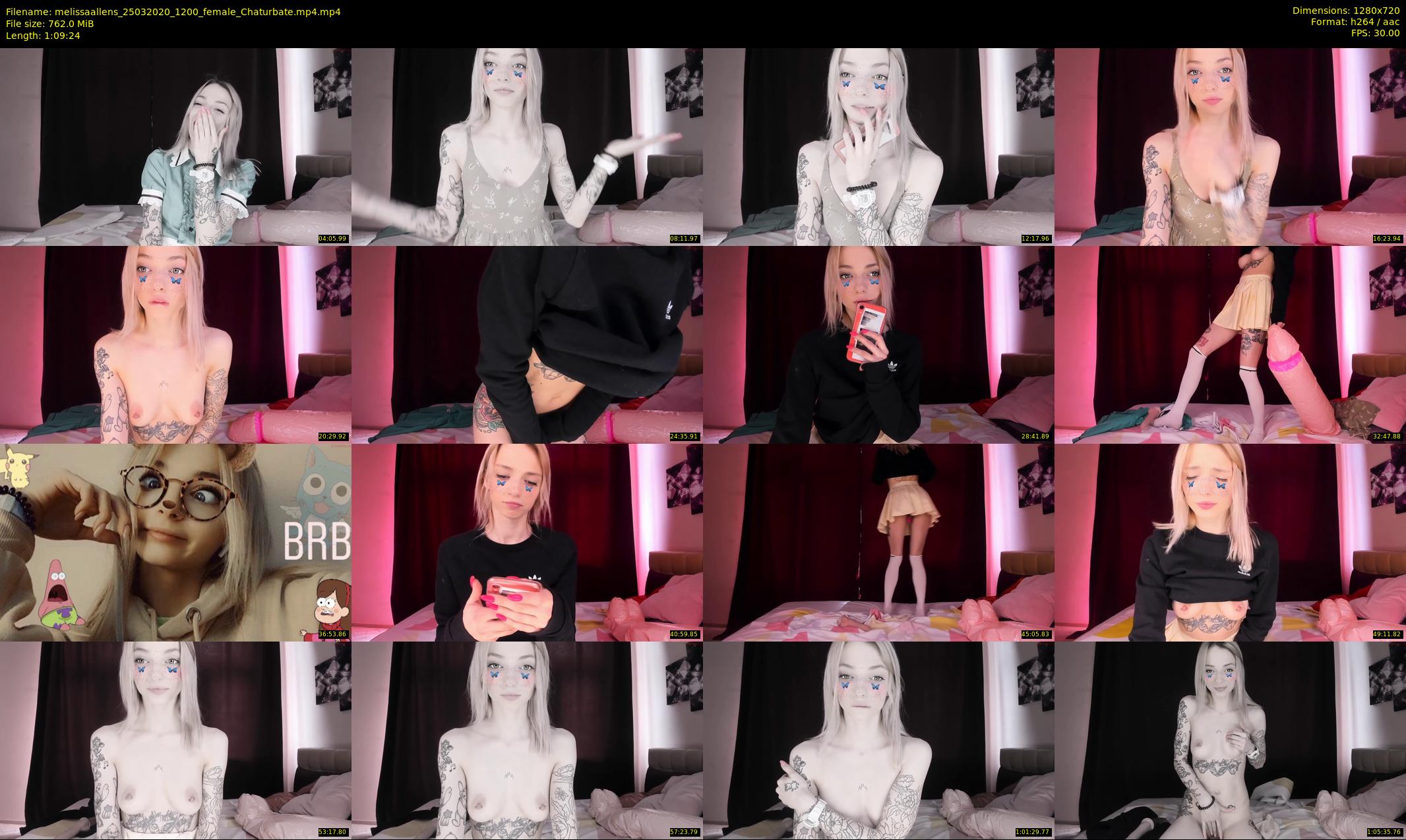 melissaallens — 70 minute Chaturbate female cam show recording, 720p, Mar 25, 2020